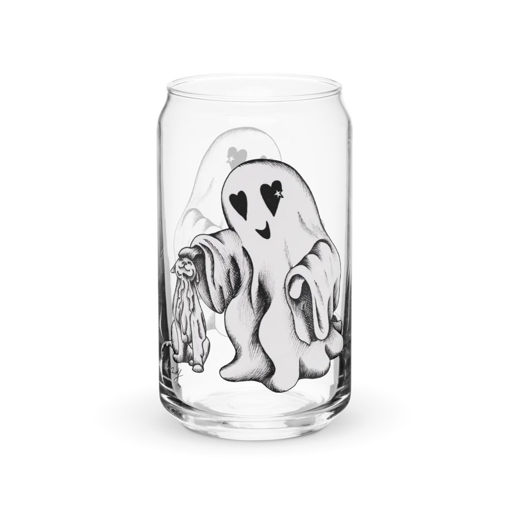 Ghost Cat and Ghost, Can-Shaped Glass product image (1)