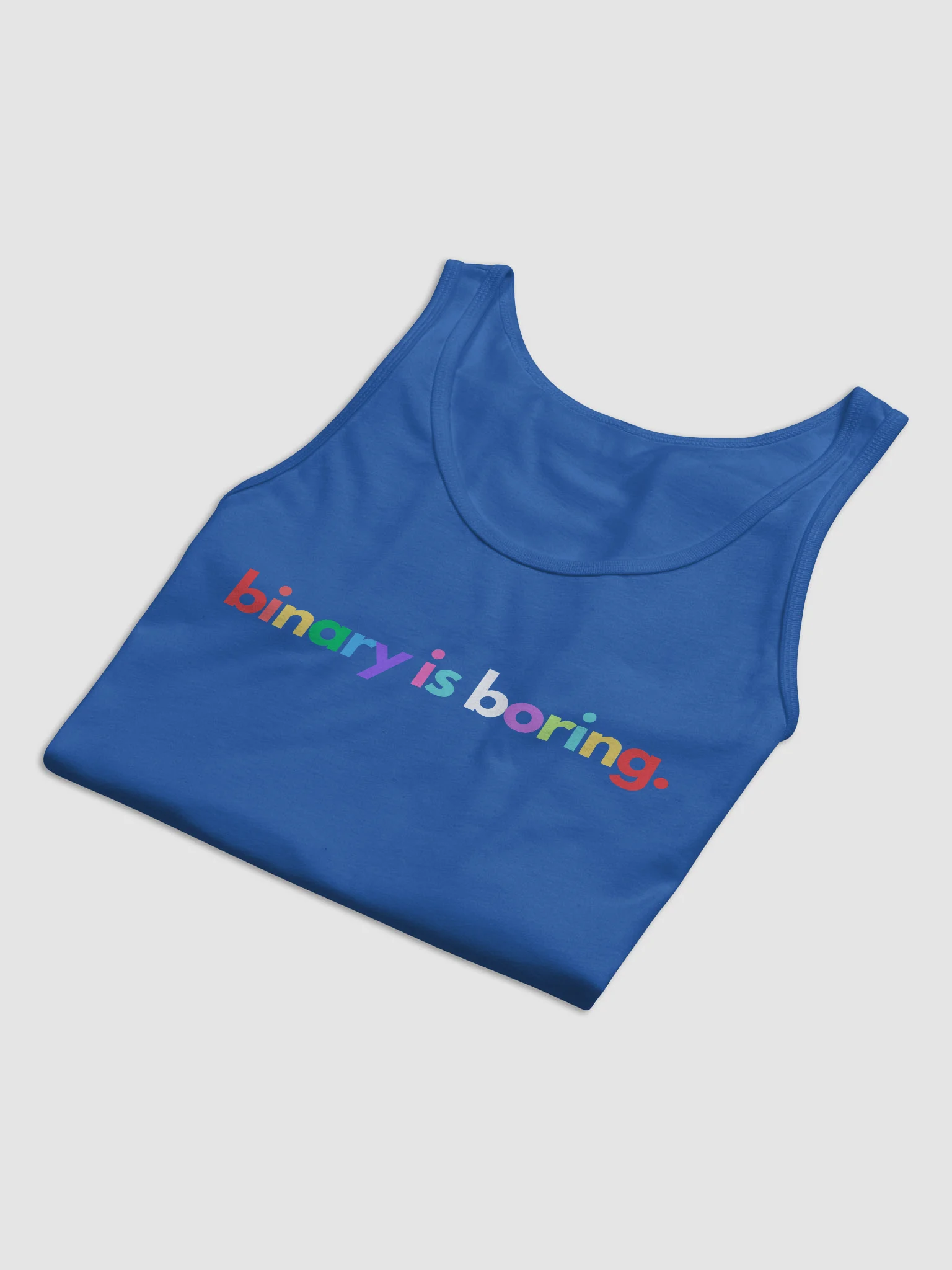 Binary Is Boring (Rainbow) tank product image (22)