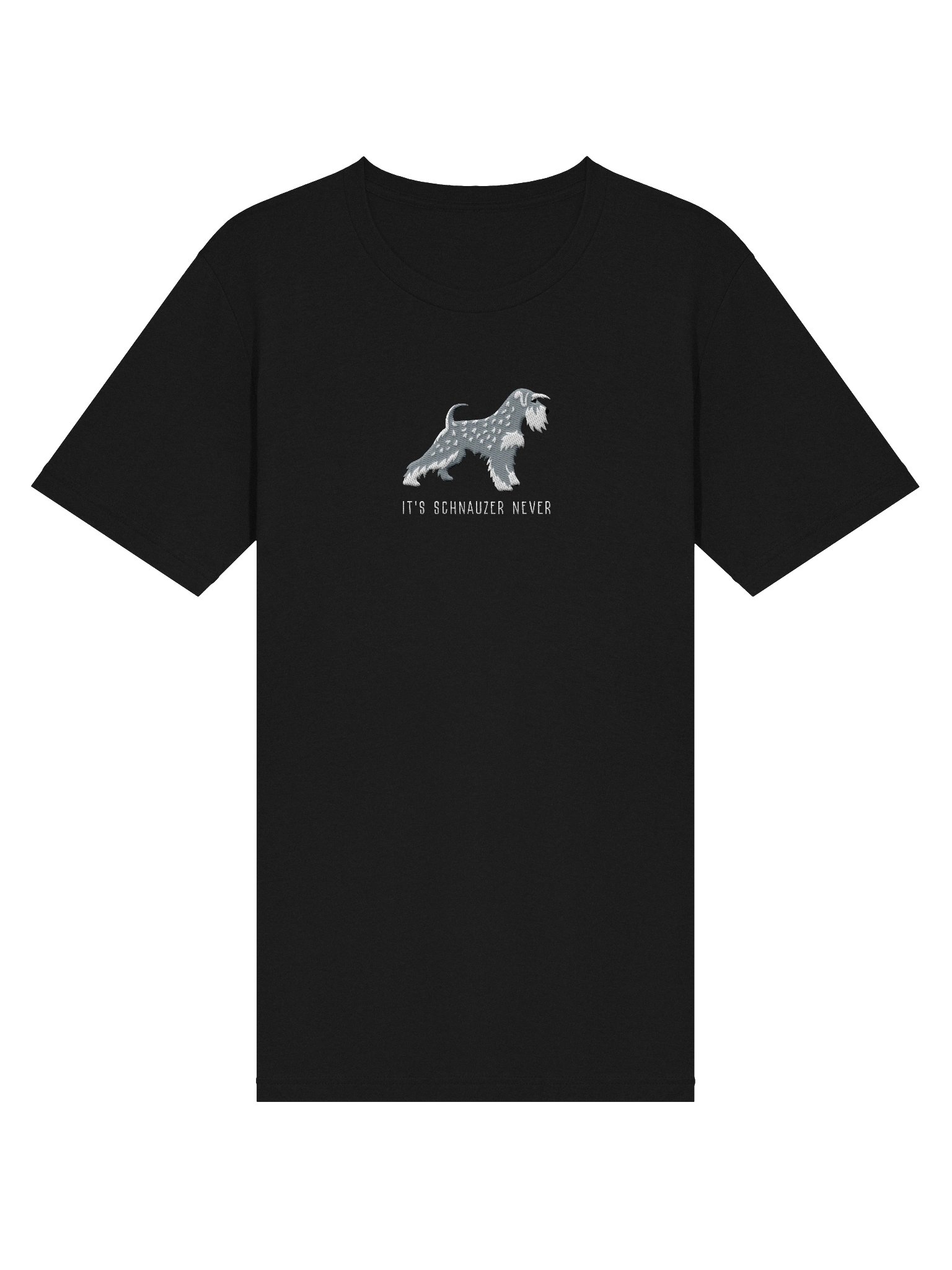 It's Schnauzer Never T-Shirt(Embroidered) of a Miniature Schnauzer(Salt & Pepper) product image (13)