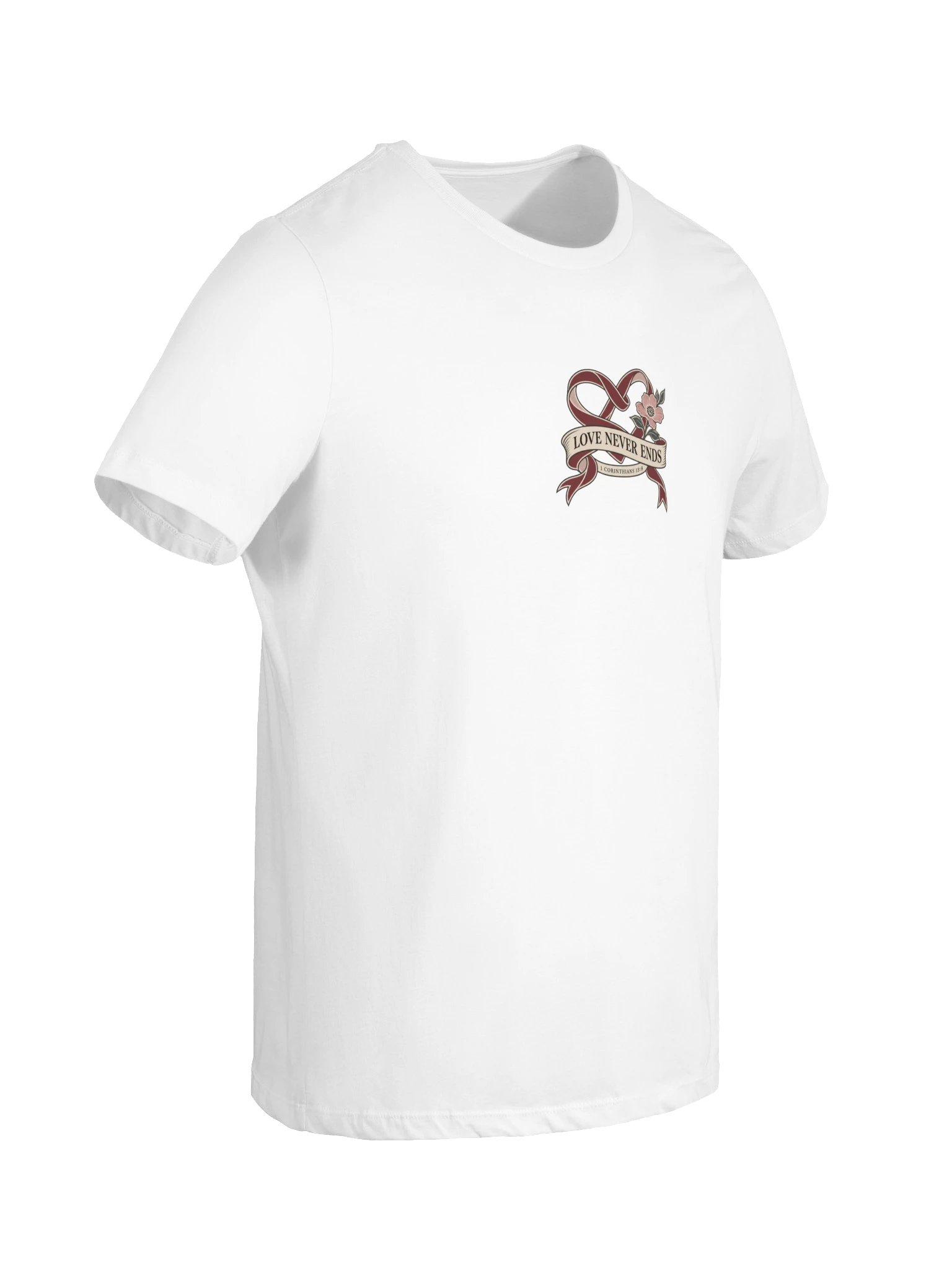 Love Never Ends | 1 Corinthians 13:8 Relaxed Tee product image (36)