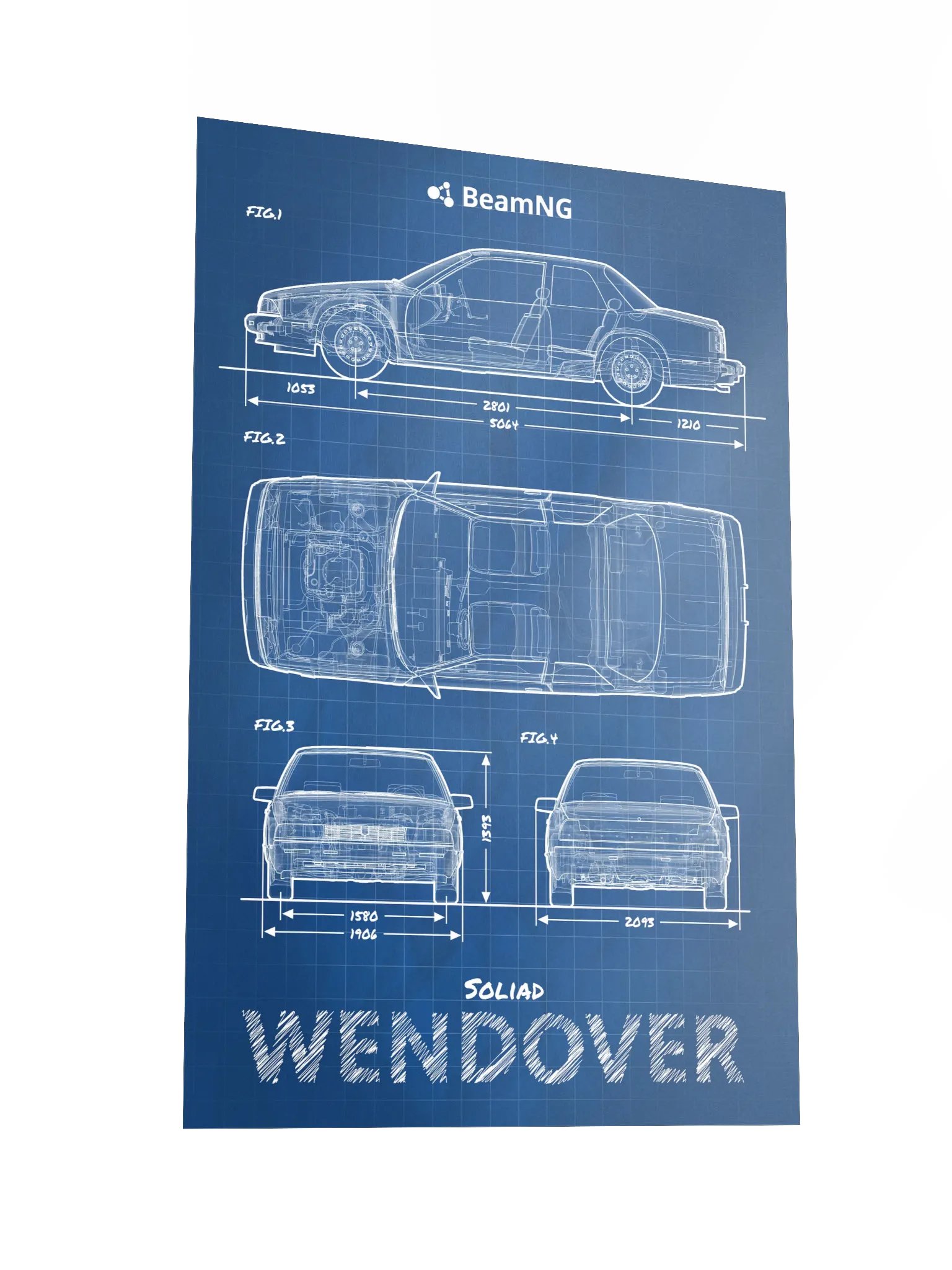 Soliad Wendover Blueprint Poster product image (4)
