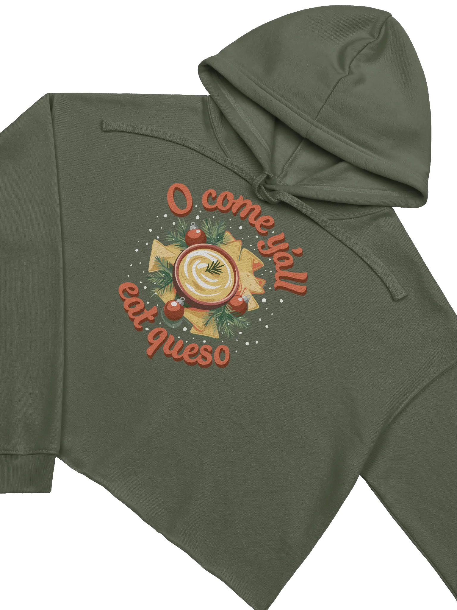O Come Y'all Eat Queso Cropped Hoodie product image (2)
