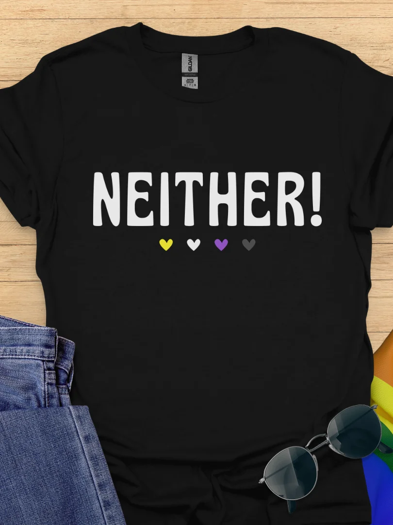 Neither! Nonbinary Pride T-shirt product image (13)