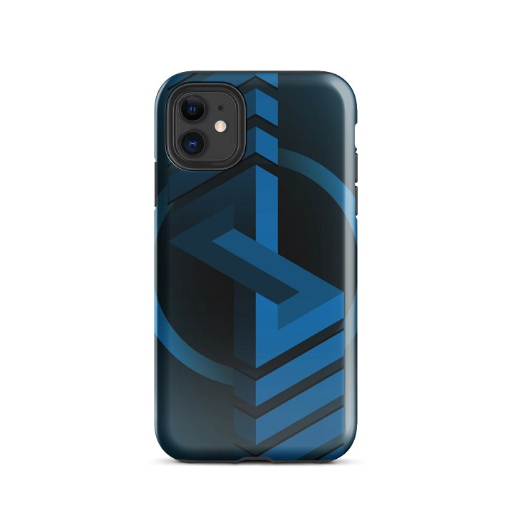 Blue Logo on Black iPhone Tough Case product image (2)
