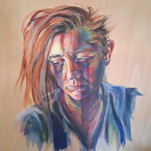 Self portrait - acrylic on basswood

#portrait #selfportraits #acrylicportrait #art #selfportraiture