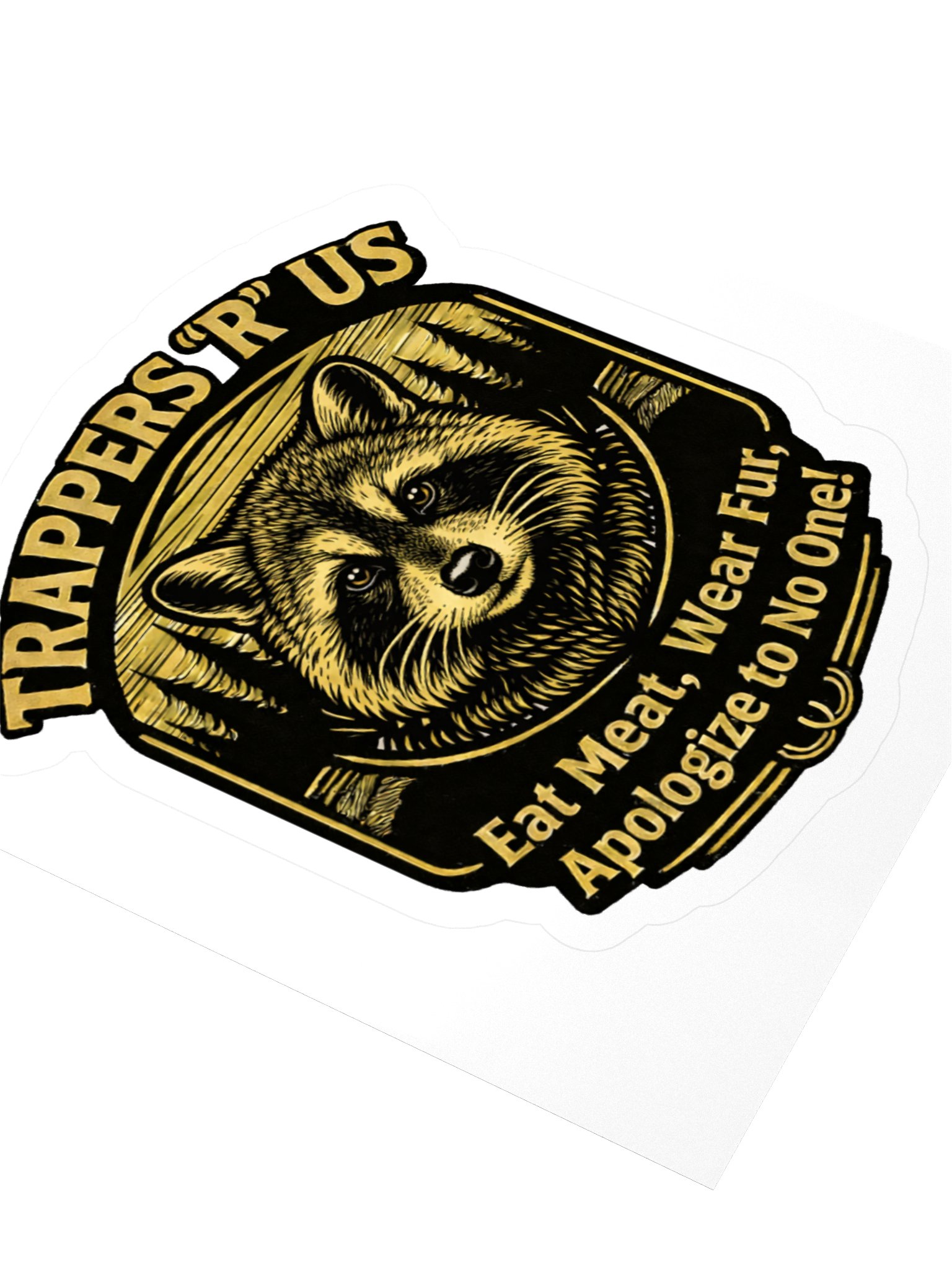 Sticker - Eat meat Raccoon product image (5)