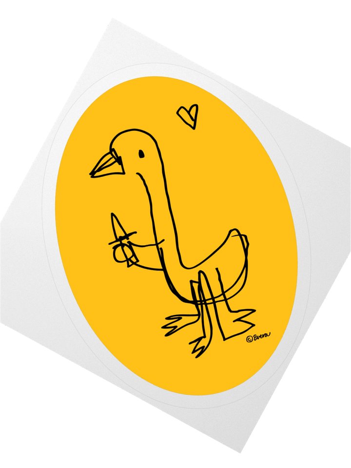 Murder Goose Sticker - Yellow product image (1)