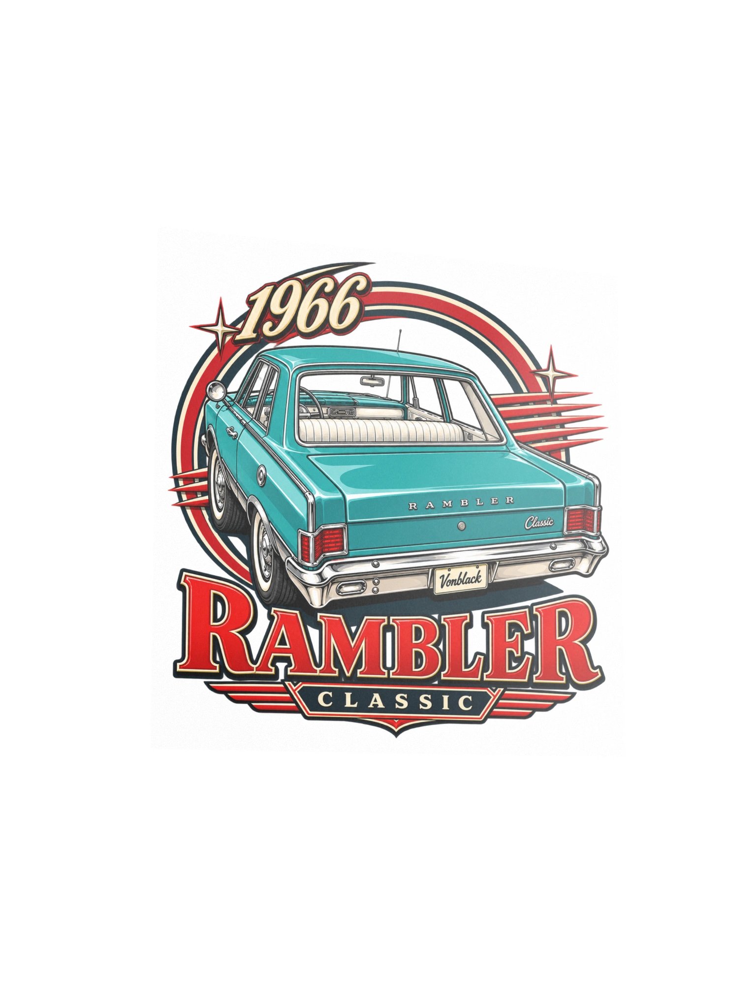 1966 Rambler Classic – Square Art Print product image (7)