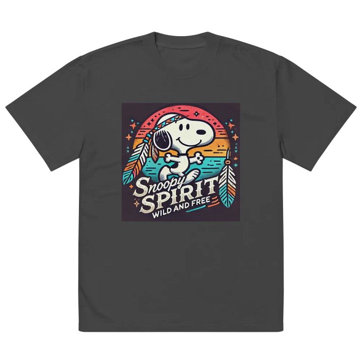 Snoopy Spirit Wild & Free Oversized Faded Tee product image (2)