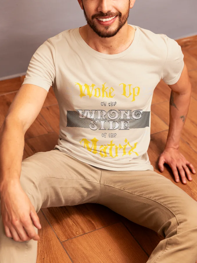 Wake Up on the Wrong Side of the Matrix Cyberpunk Graphic Tee product image (9)