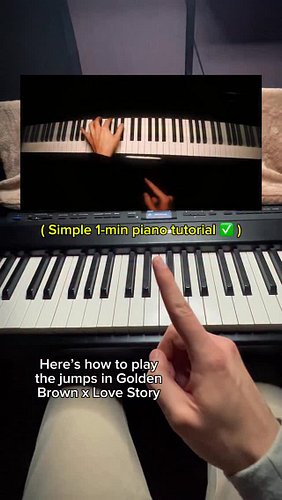 how to play love story x golden brown 🎹 follow for more! #goldenbrown #lovestory #pianotutorial