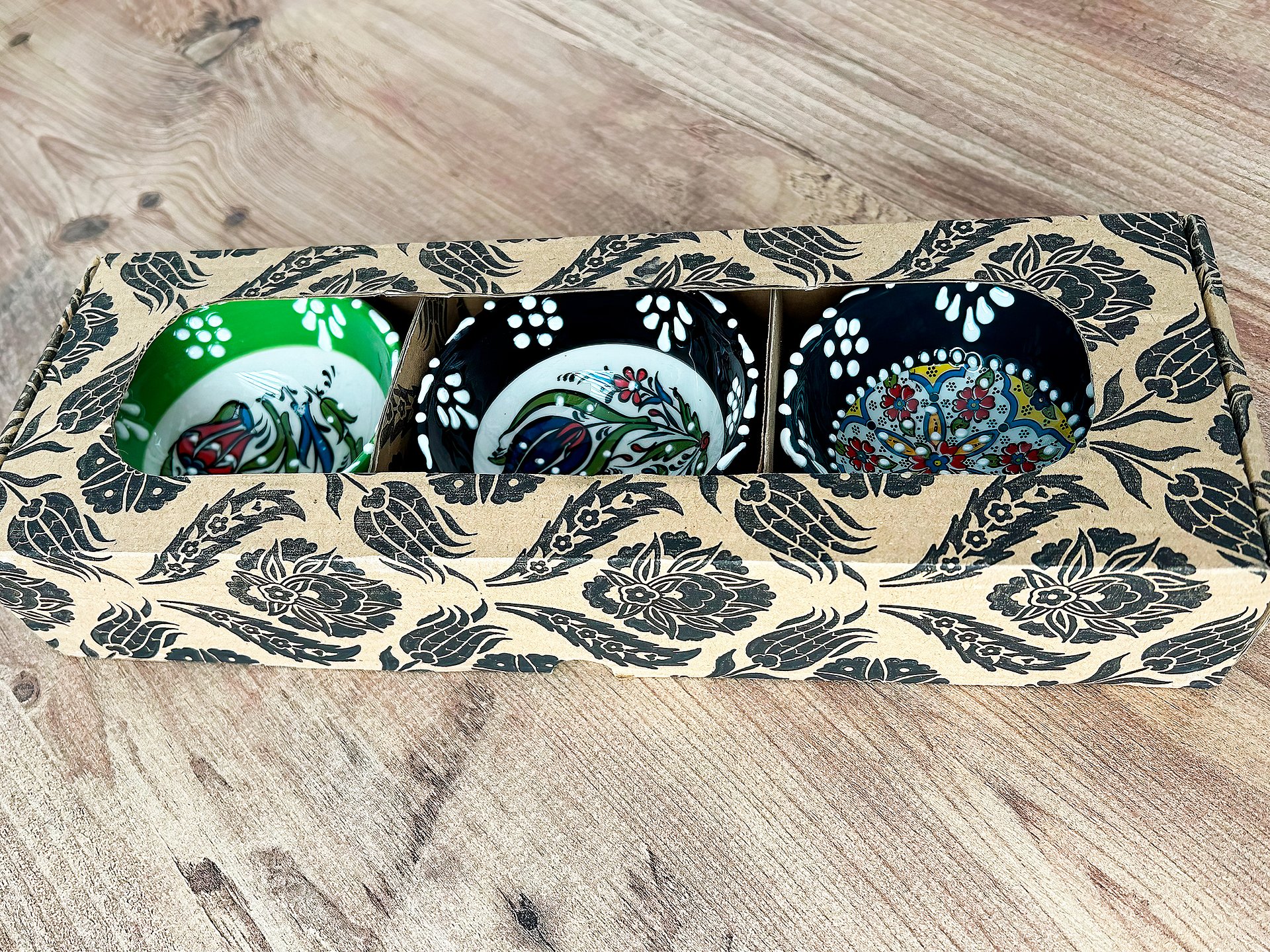 Ceramic set of 3 snack bowls, small — handmade pottery product image (10)