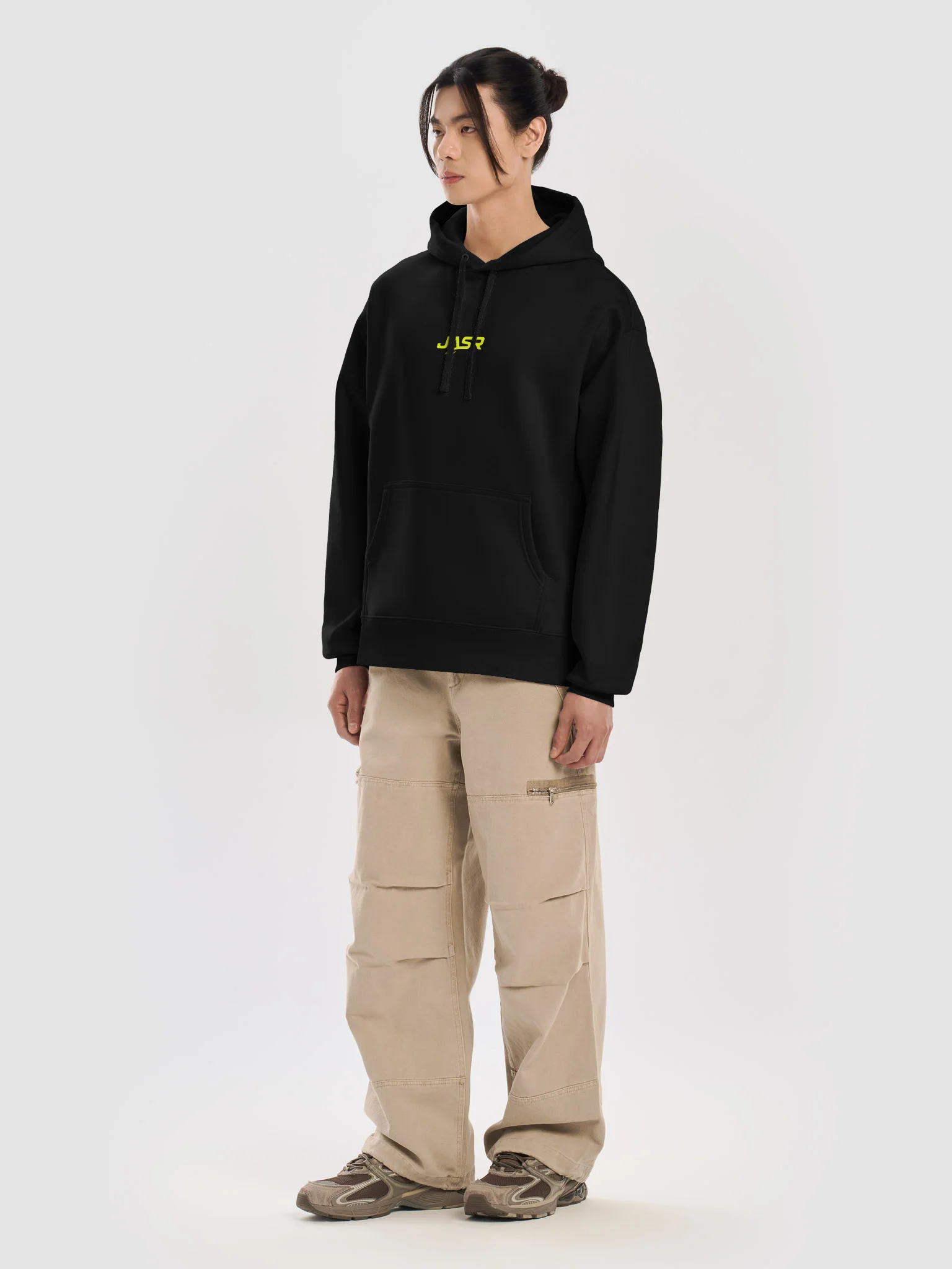 JASR Signature Hoodie in Black / Yellow product image (4)