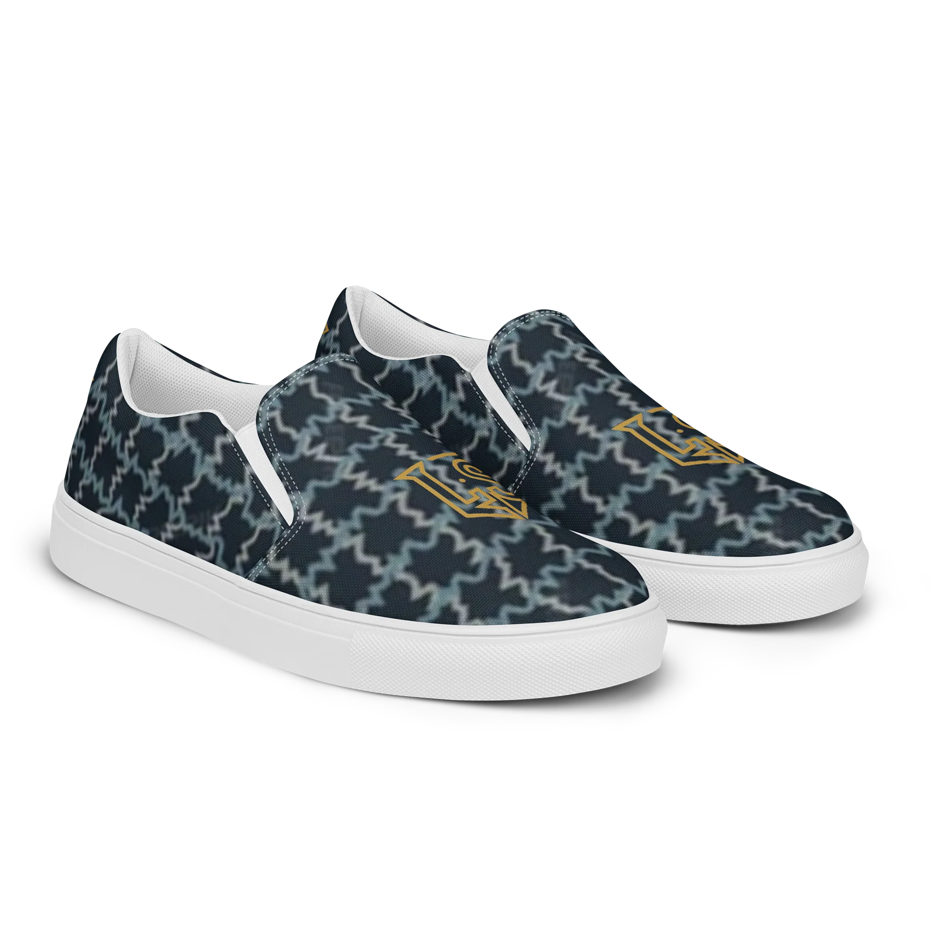 Lafate.Store Designer Slip On - Men (blue pattern) product image (2)
