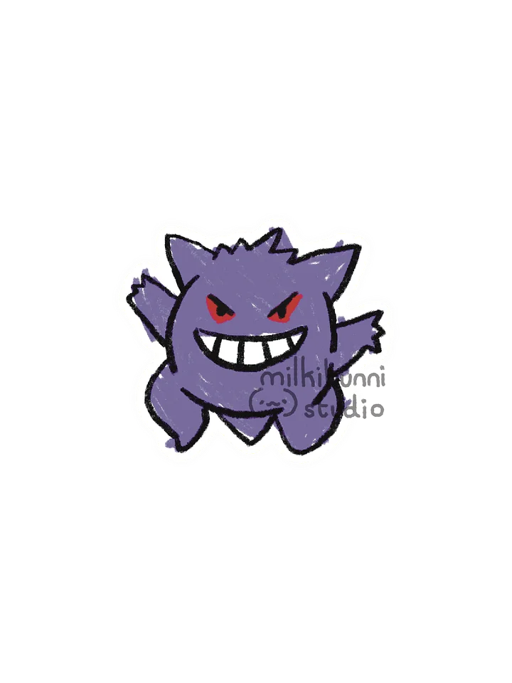 Gengar Doodly Sticker product image (1)