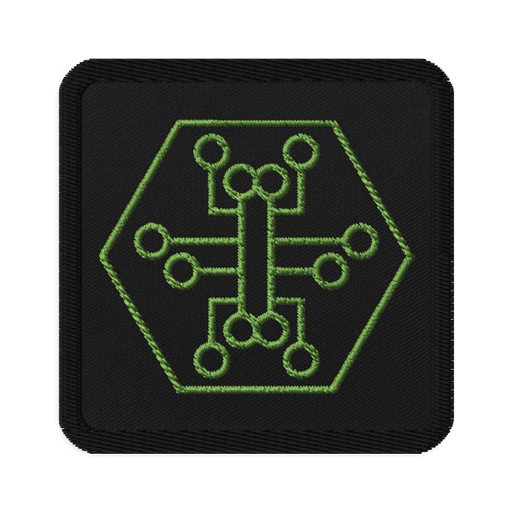 embroidered patch, green product image (1)