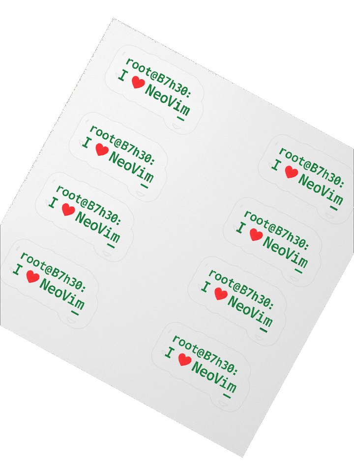 I heart neovim stickers product image (6)