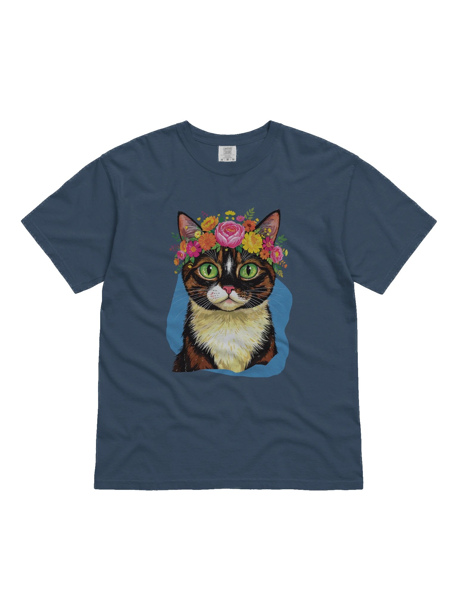 "Boho Flower Cat" t-shirt product image (3)