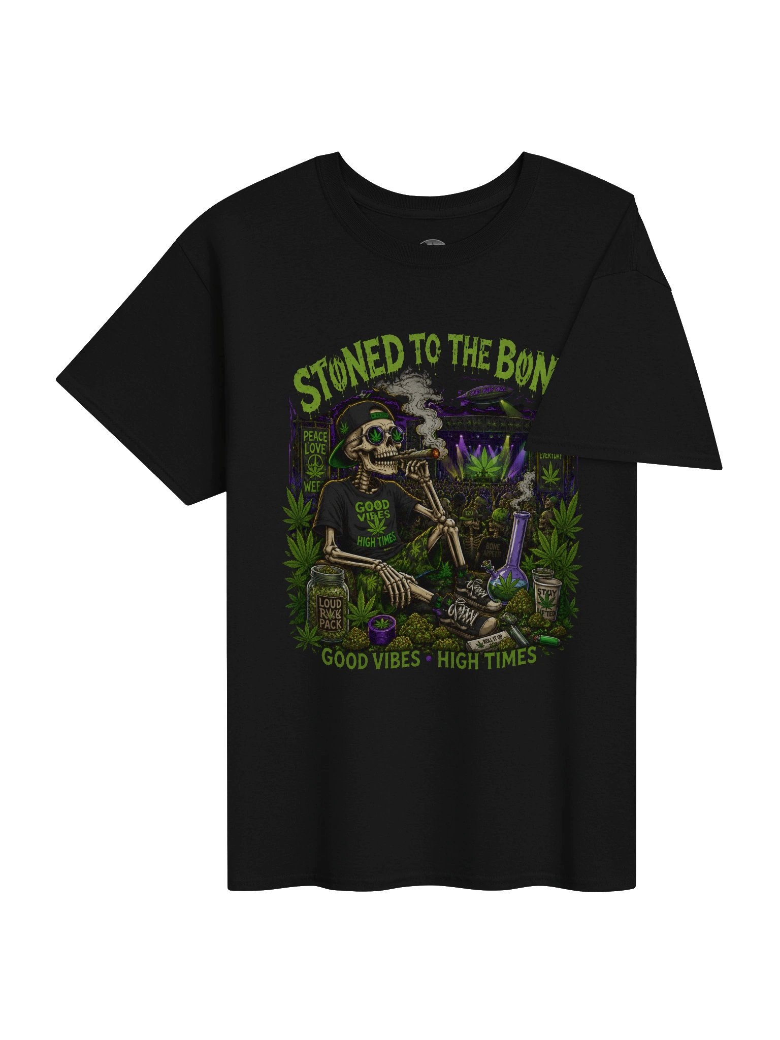Stoned to the Bone — Psychedelic Concert Grahic Tee product image (4)