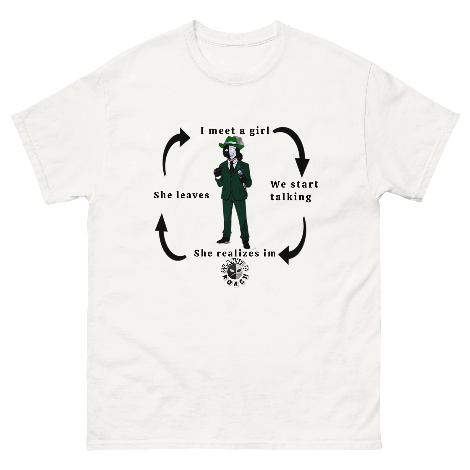 Limited time Slanni D Roach "I meet a girl" Graphic Tee product image (94)