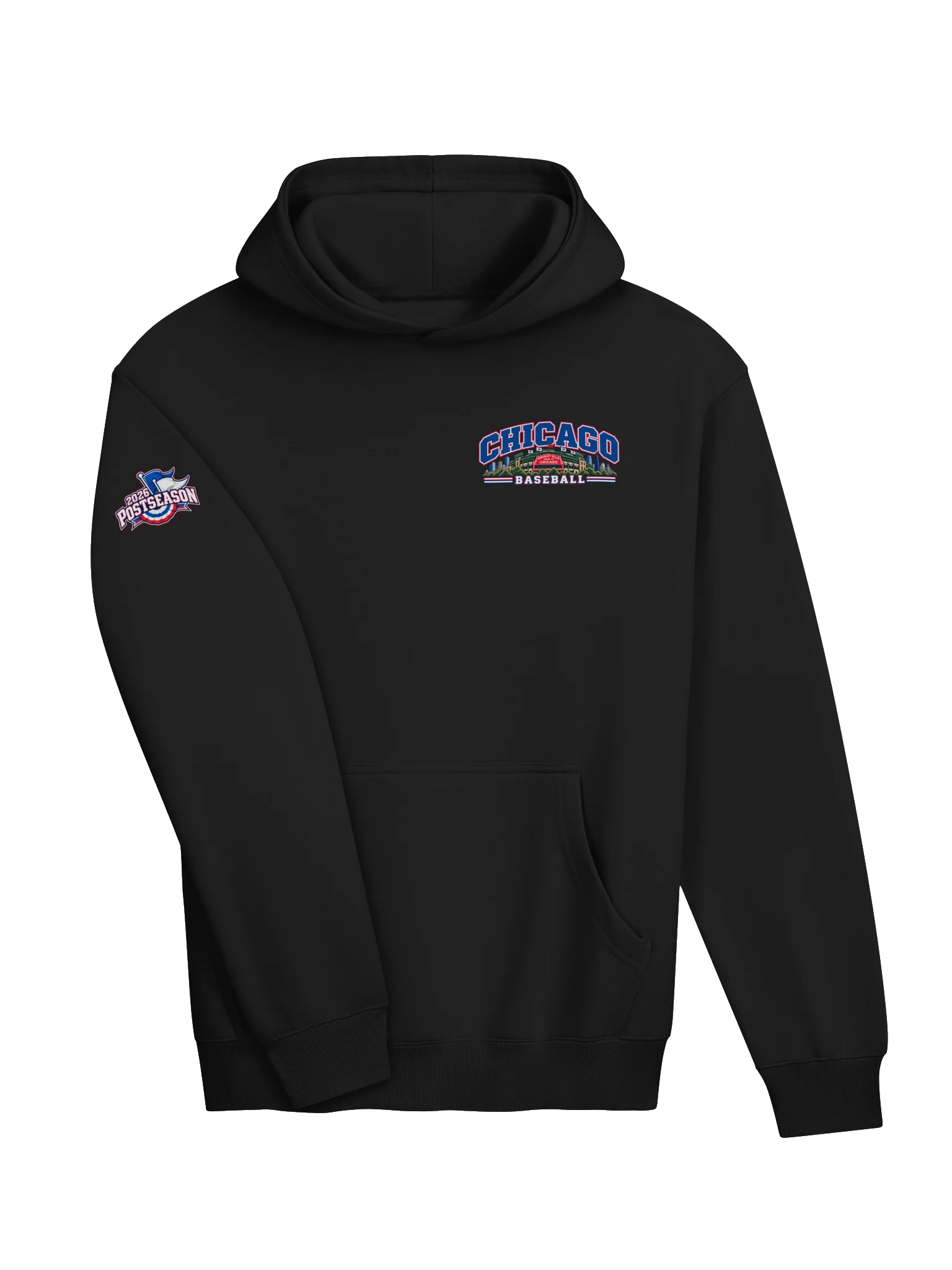 Chicago Northside Baseball 2026 "Postseason" Animated Player Box Hoodie product image (3)