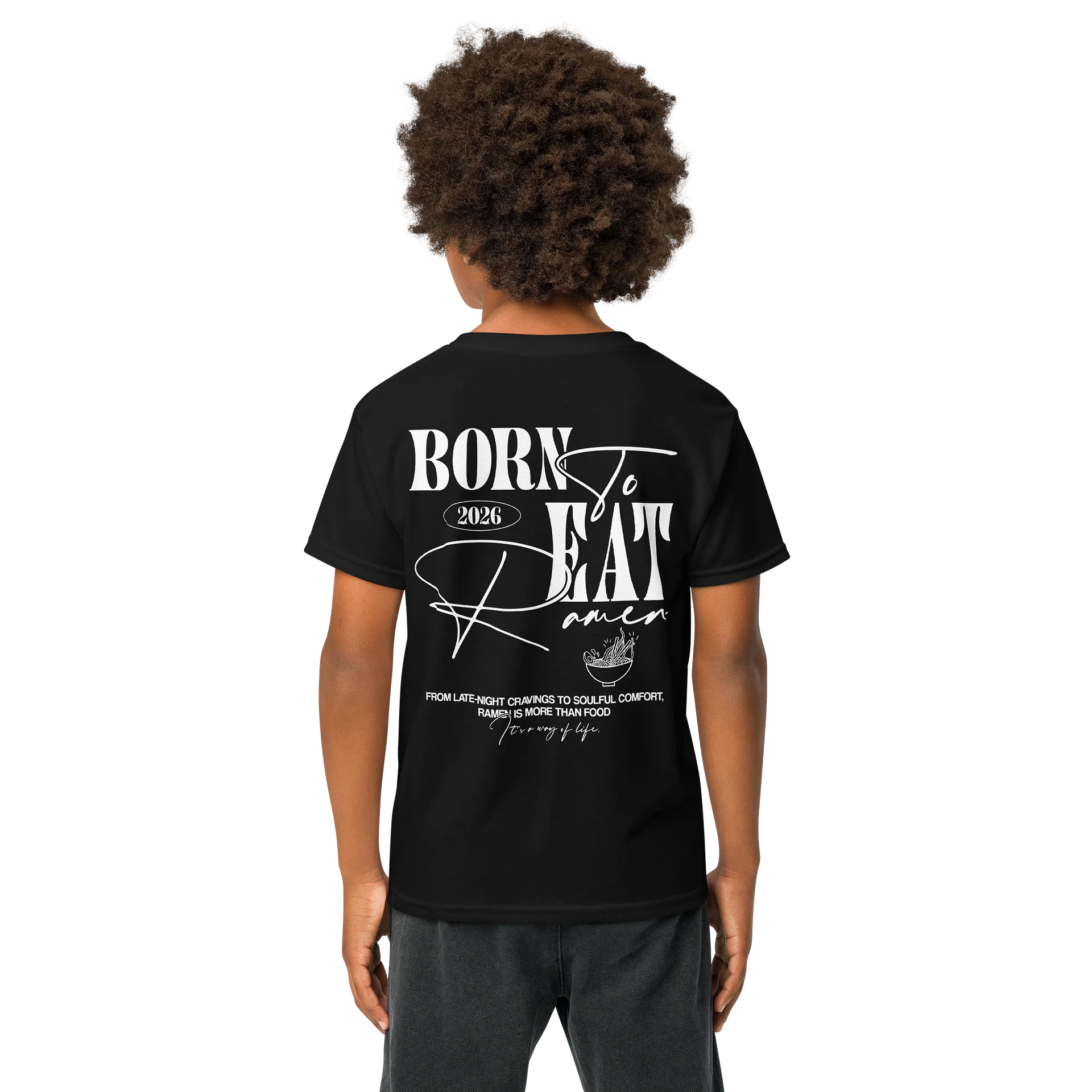 Youth Typography Comfort T-Shirt Dark product image (7)
