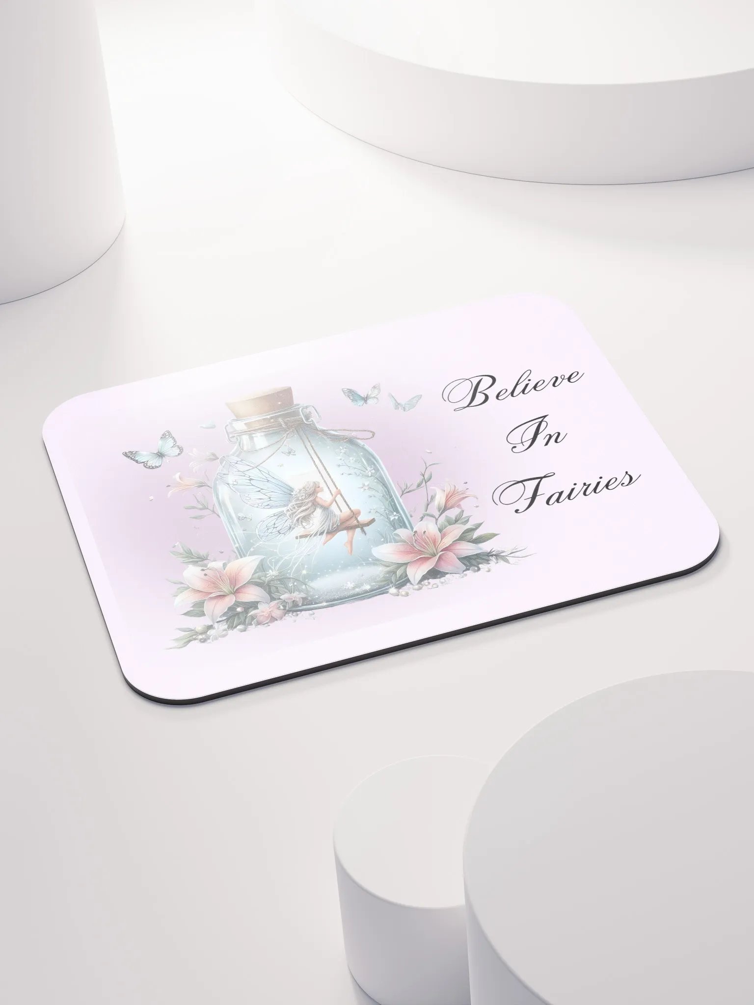 Whimsical Fairy Glass Bottle Mouse Pad product image (5)