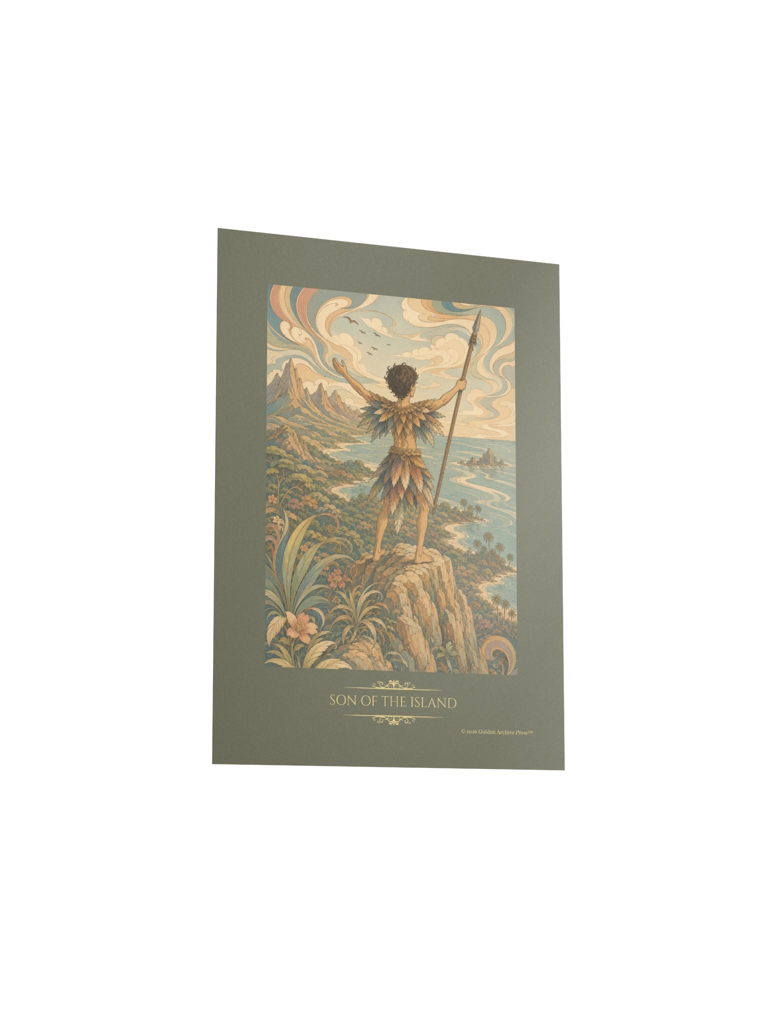 Son of the Island — Art Nouveau Art Print (Child and Sea) product image (20)