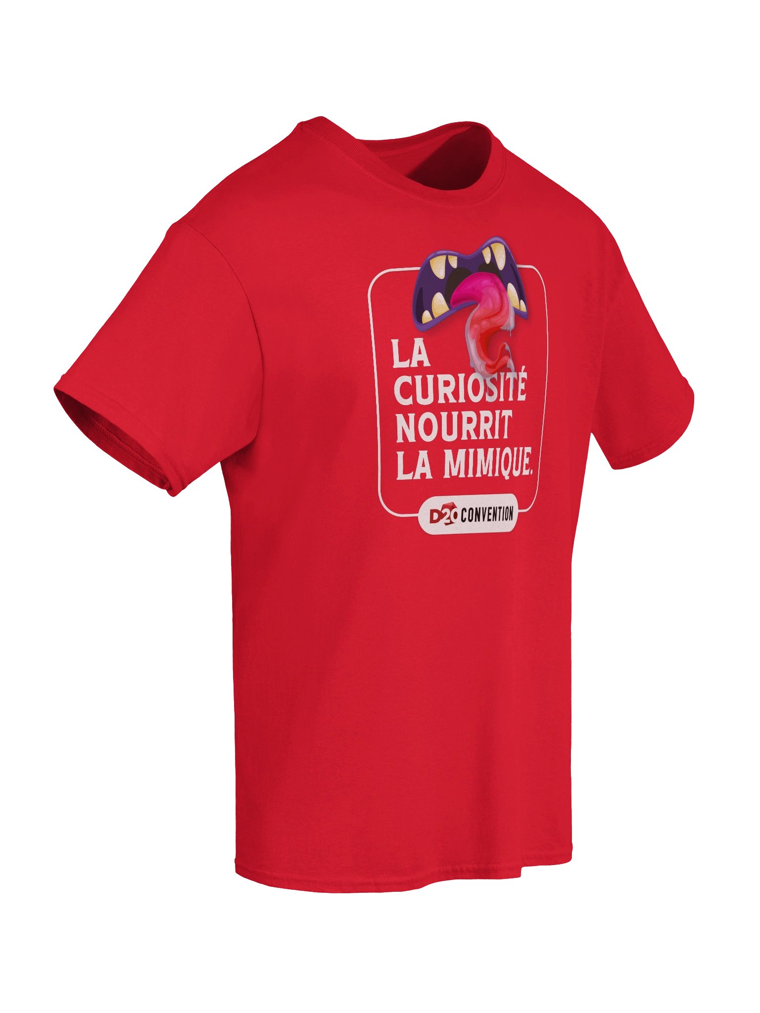 D20 - Mimique - T-shirt rouge product image (8)