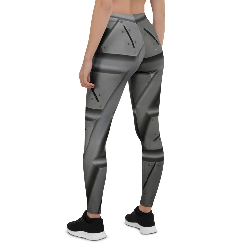 wet tire leggings black - 82% polyester product image (2)