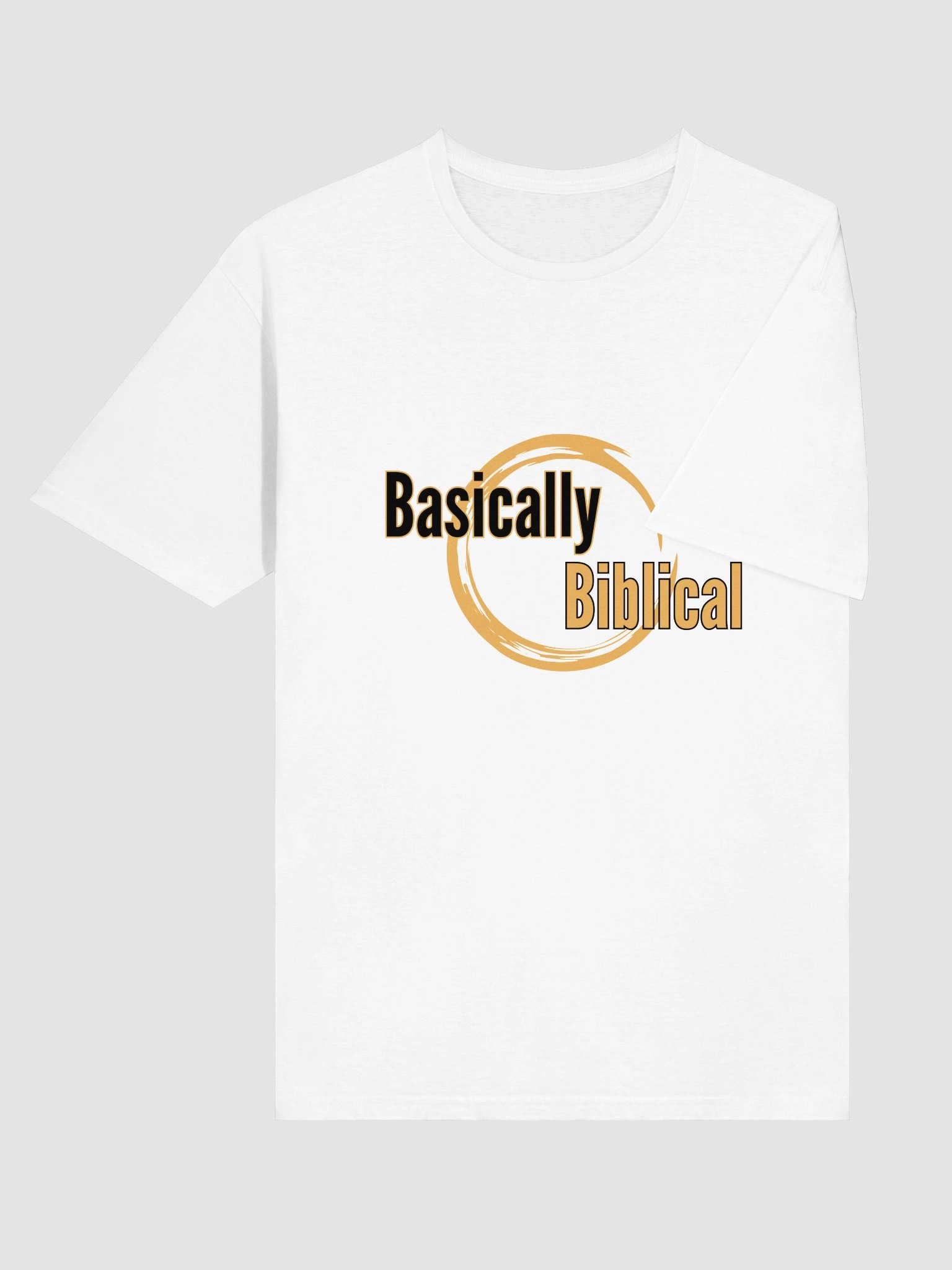 Basically Biblical Circle Logo T-Shirt (White) product image (6)