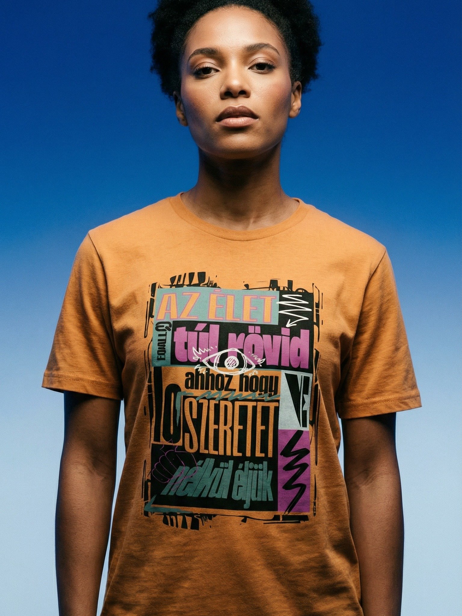 Szeretet? Az élet túl rövid... Bella + Canvas Unisex R3CVR.i Póló_EQALL® Originals_Pop Cukorka product image (1)