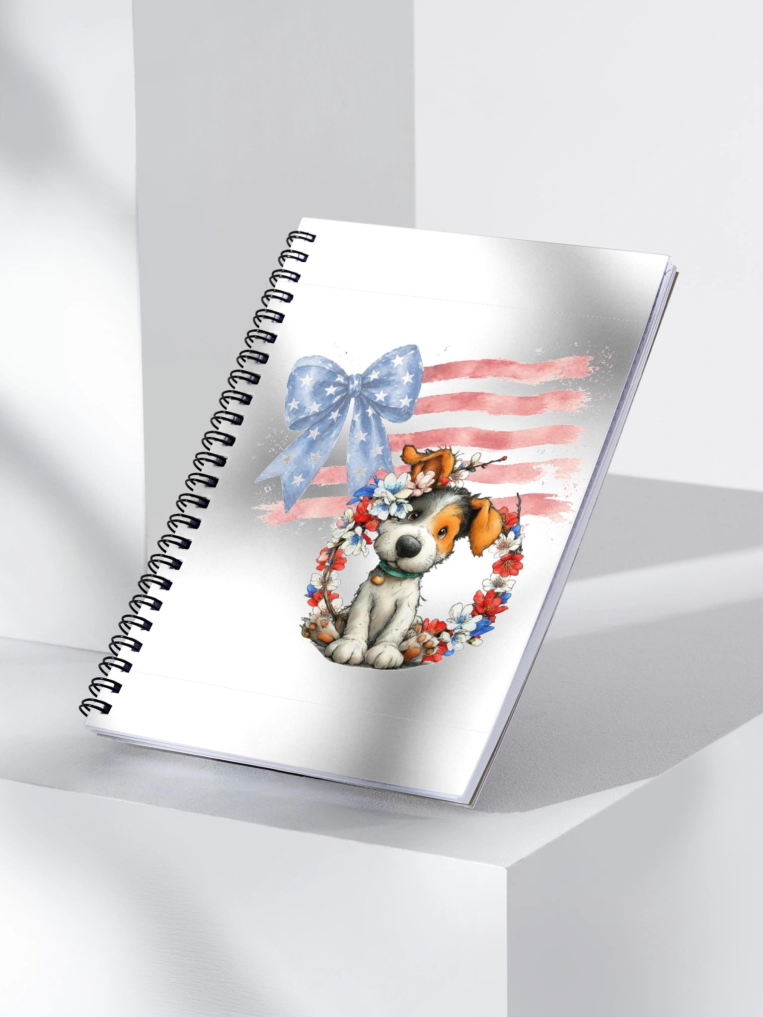 Patriotic Puppy Spiral Notebook product image (3)