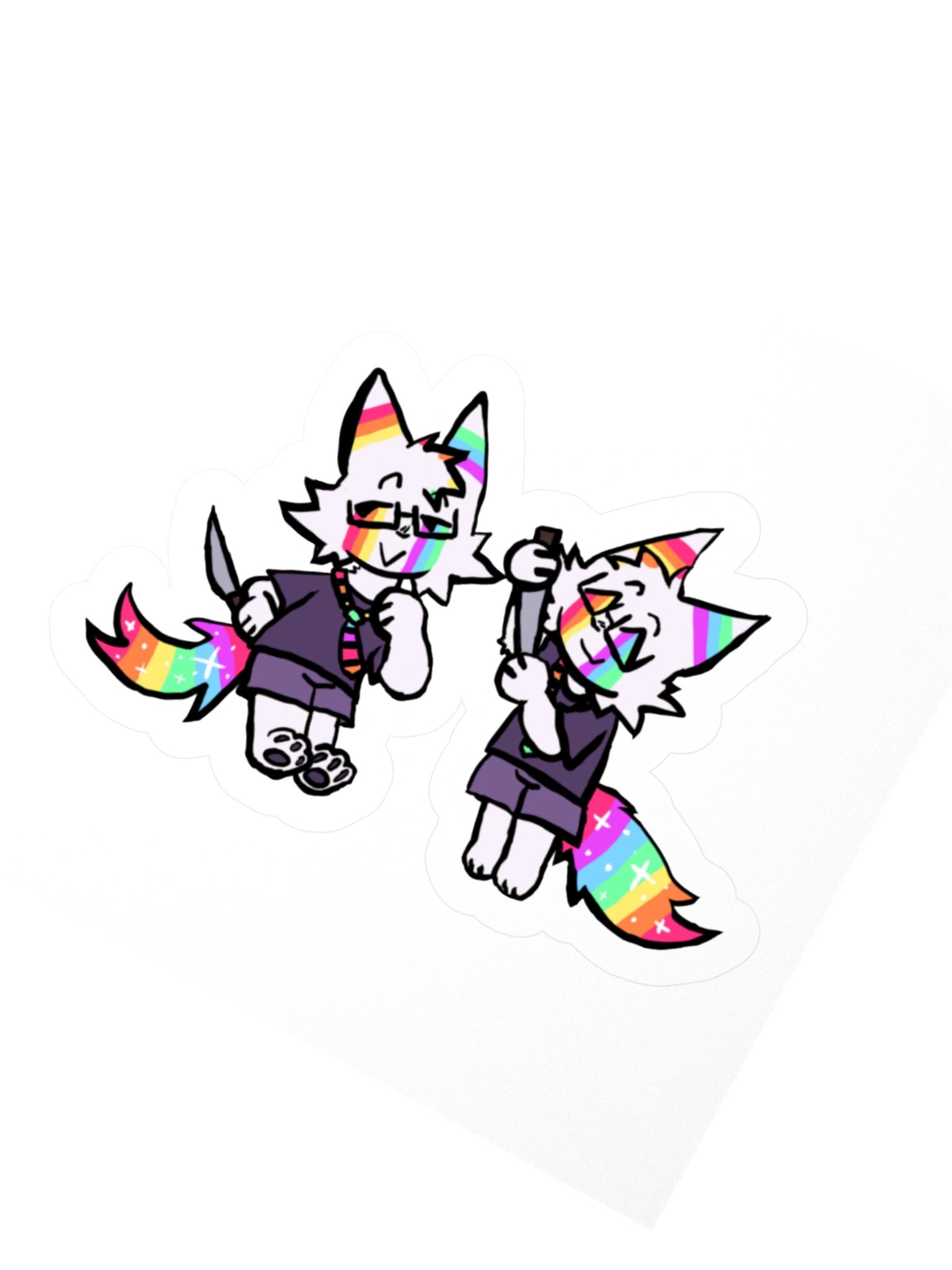 TINY MURDERER GLITTER STICKER product image (6)