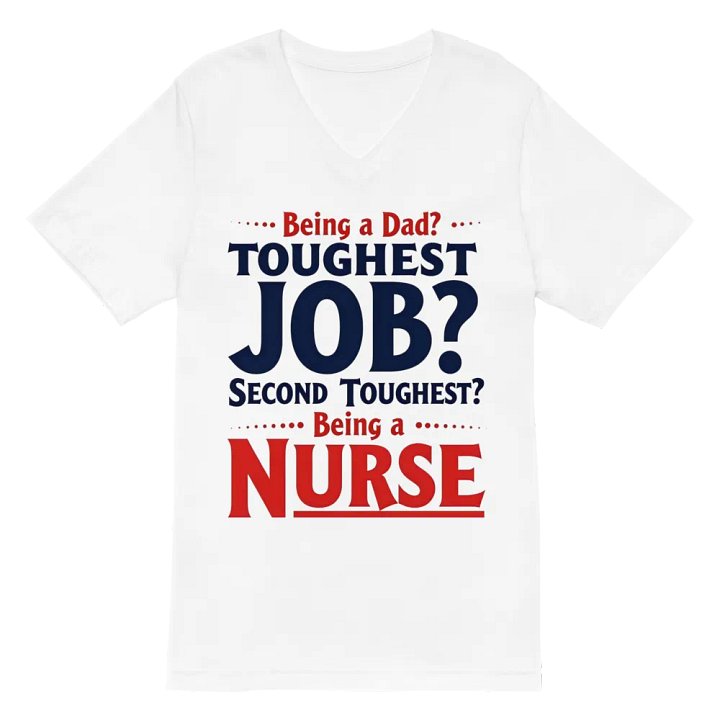 Nurse: The Second Toughest Job V-Neck Tee product image (2)