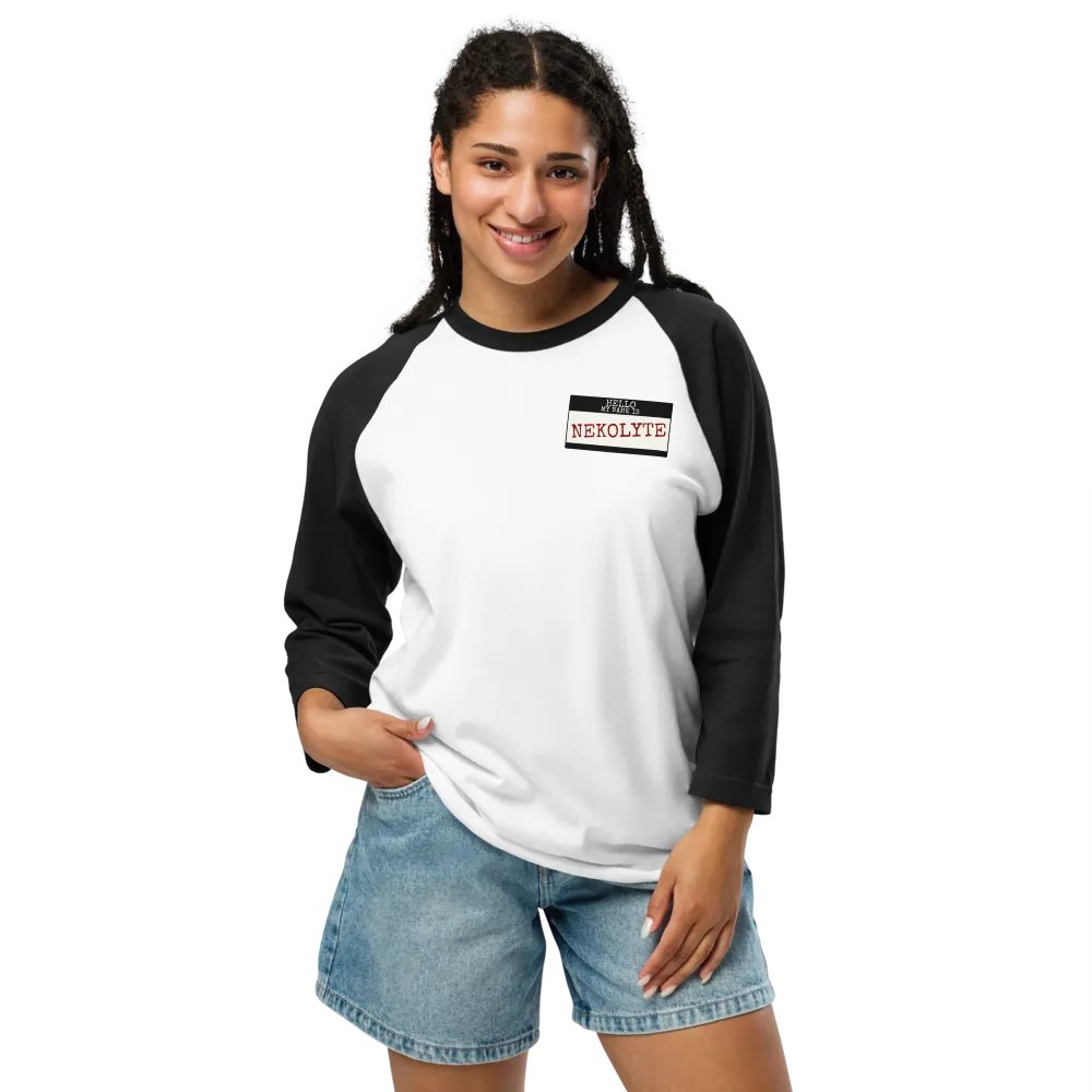 Nekolyte Nametag Raglan Shirt product image (8)