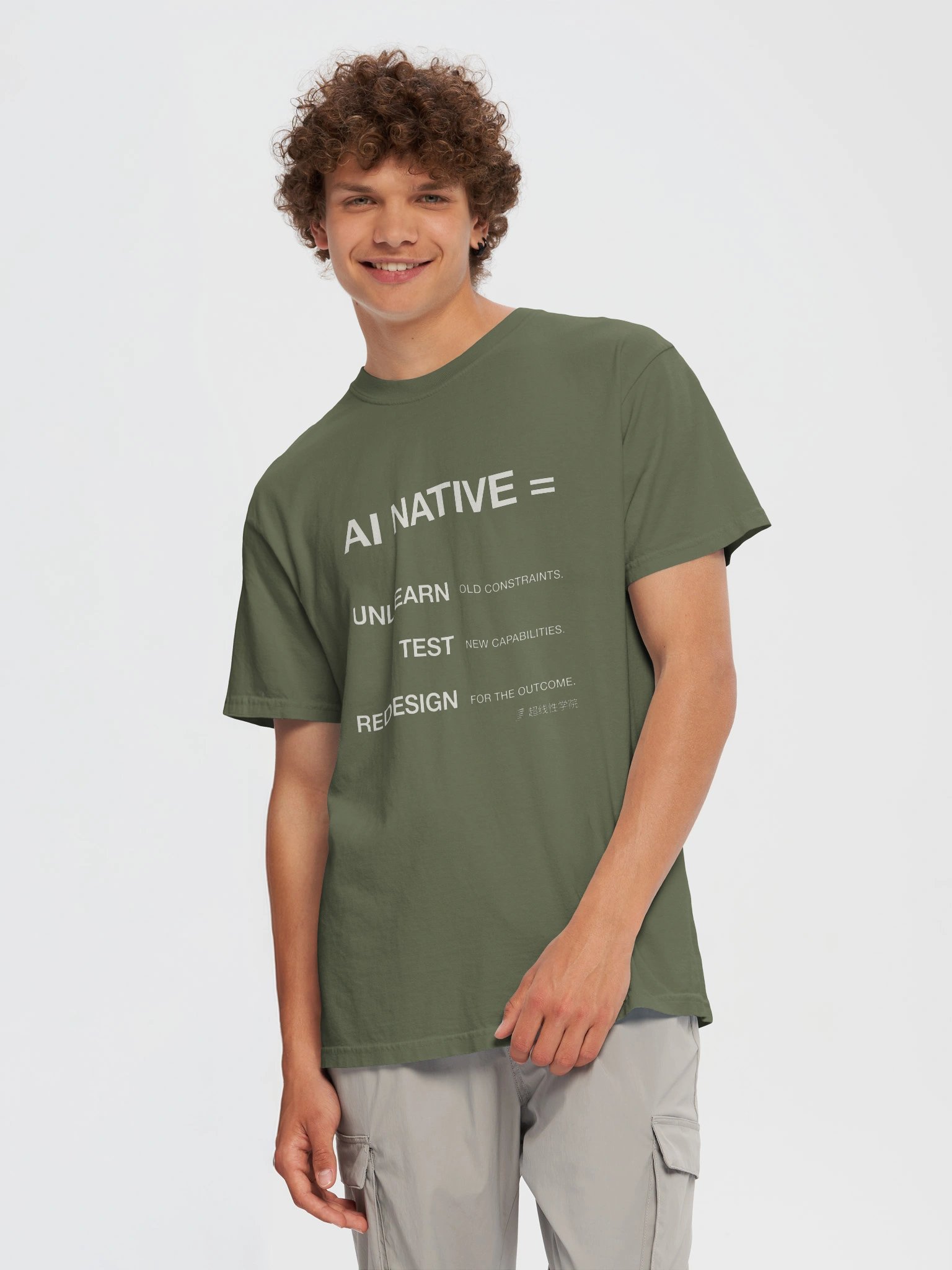 AI Native = Unlearn. Test. Redesign.（中文Logo款） product image (5)