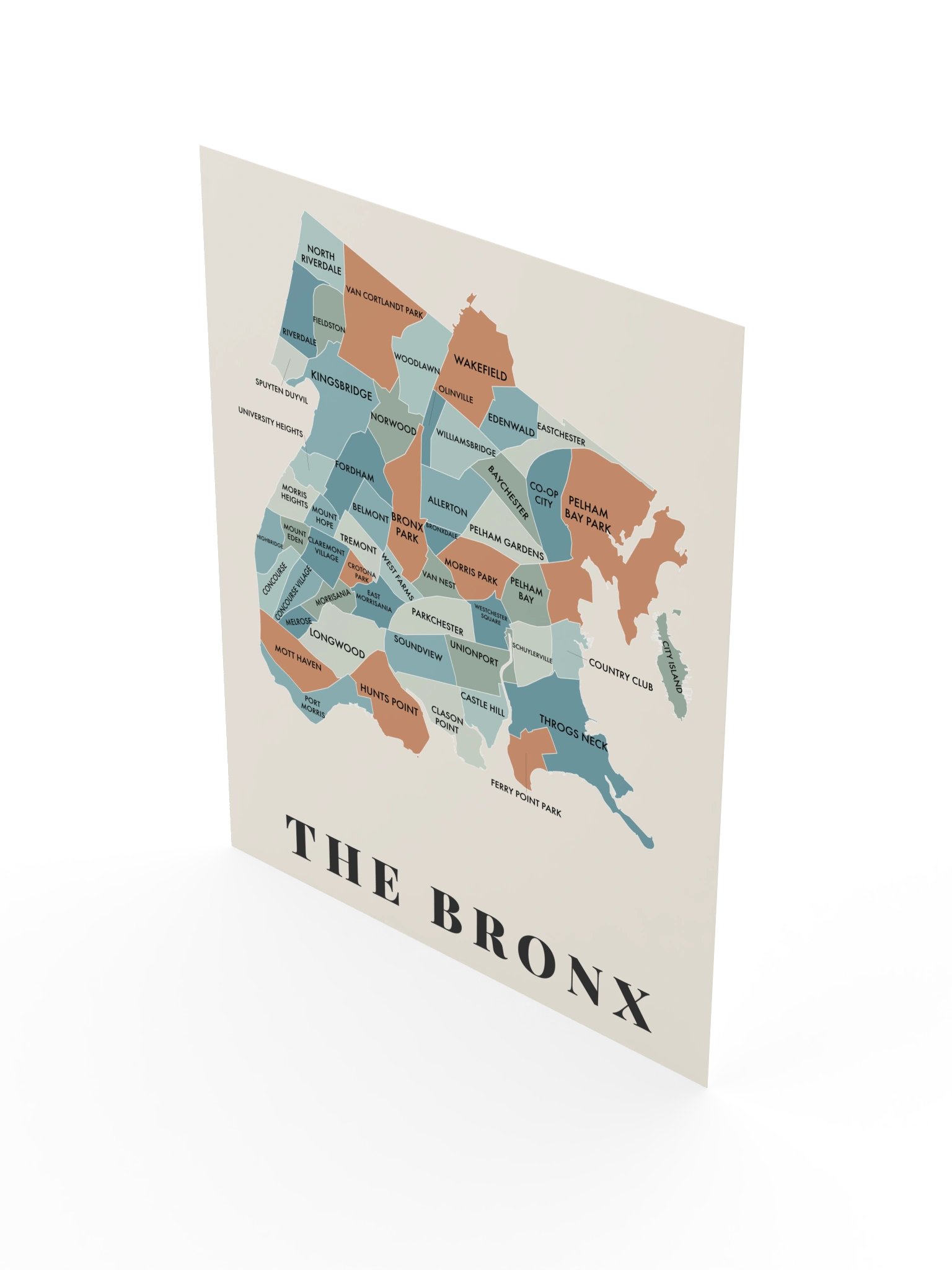 Bronx Neighborhood Map (Patina) [all] product image (4)