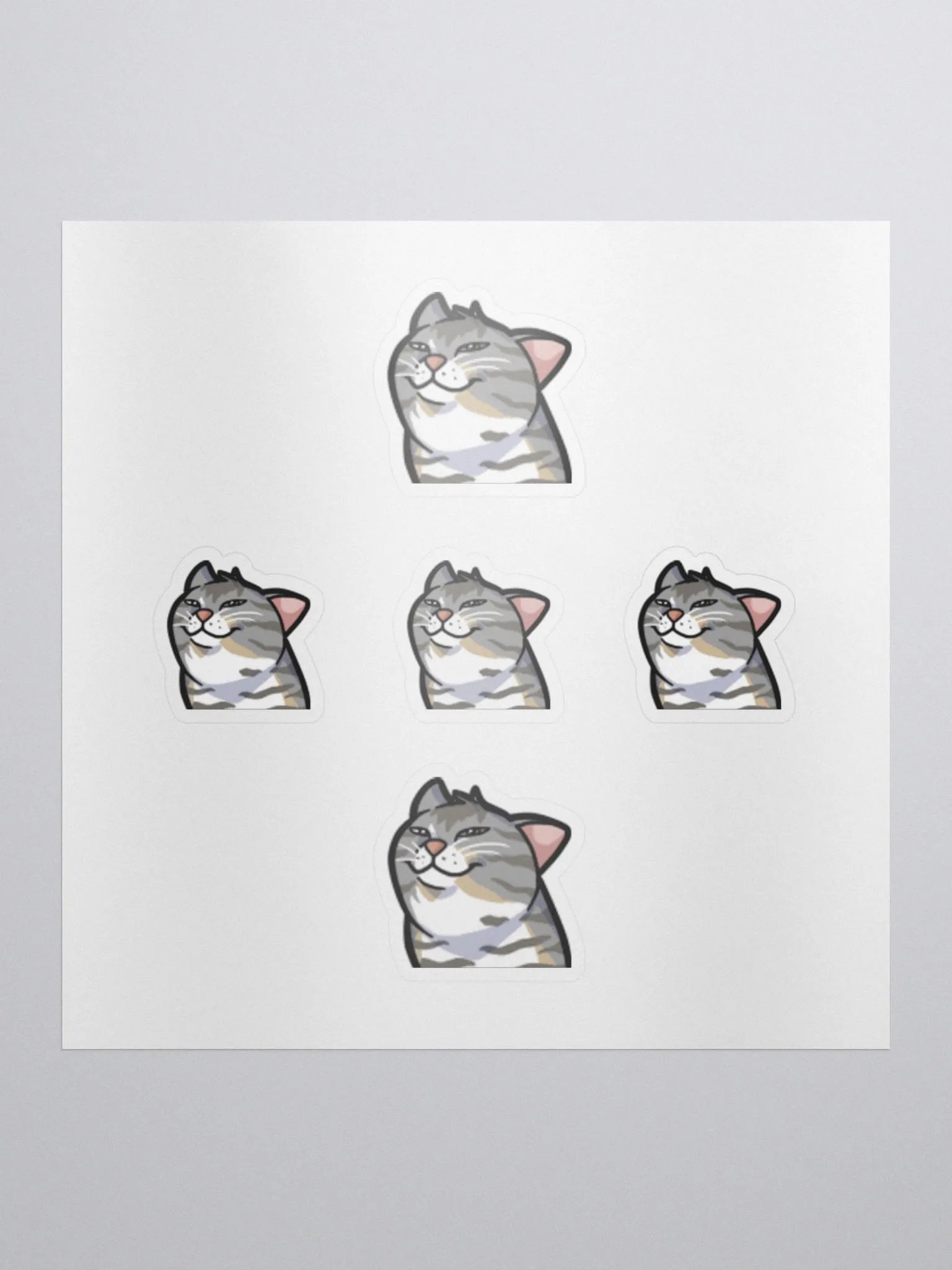 Smug Cat Sticker Sheet product image (1)