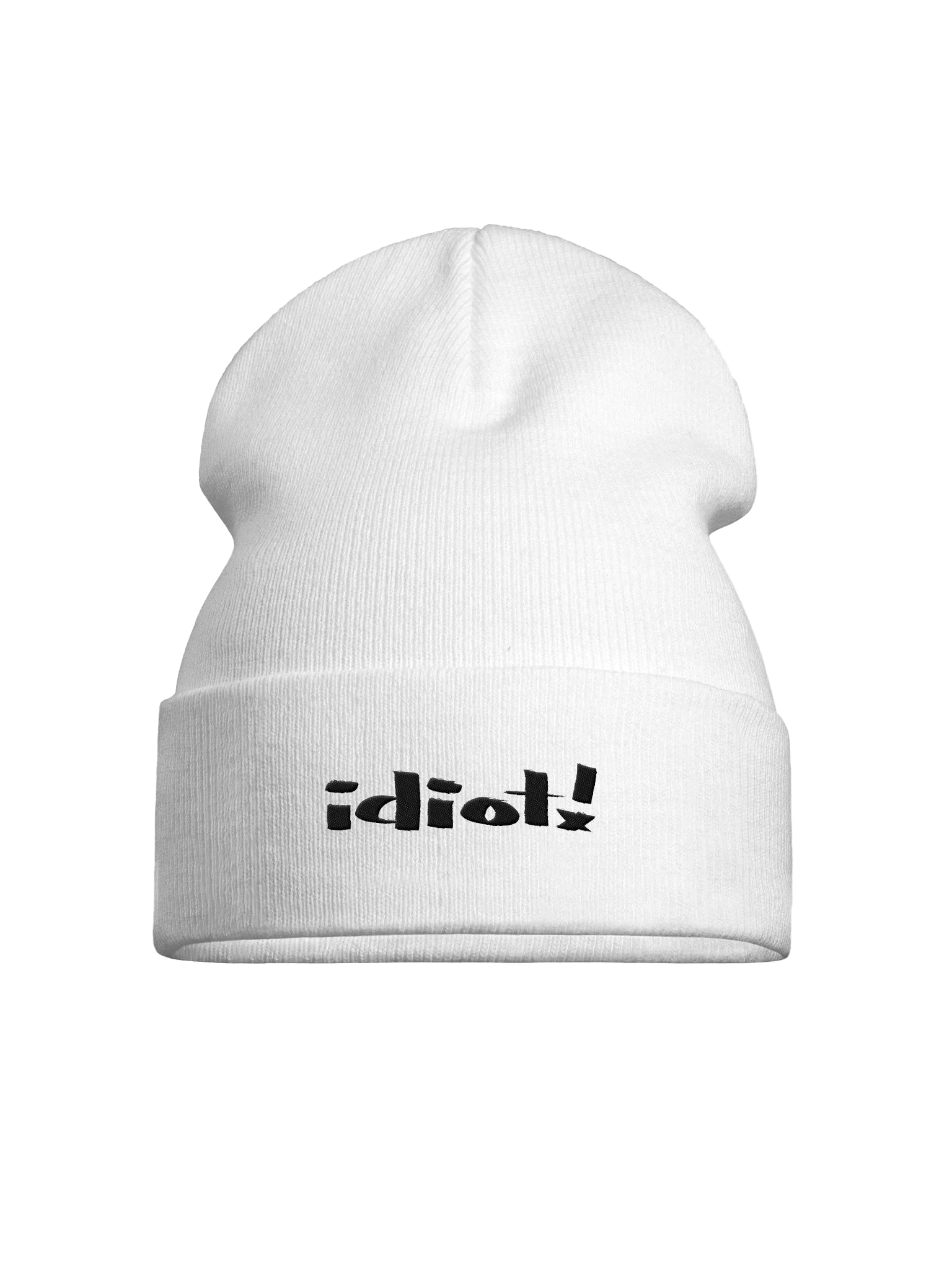 Idiot! Bold Beanie (light mode) product image (1)