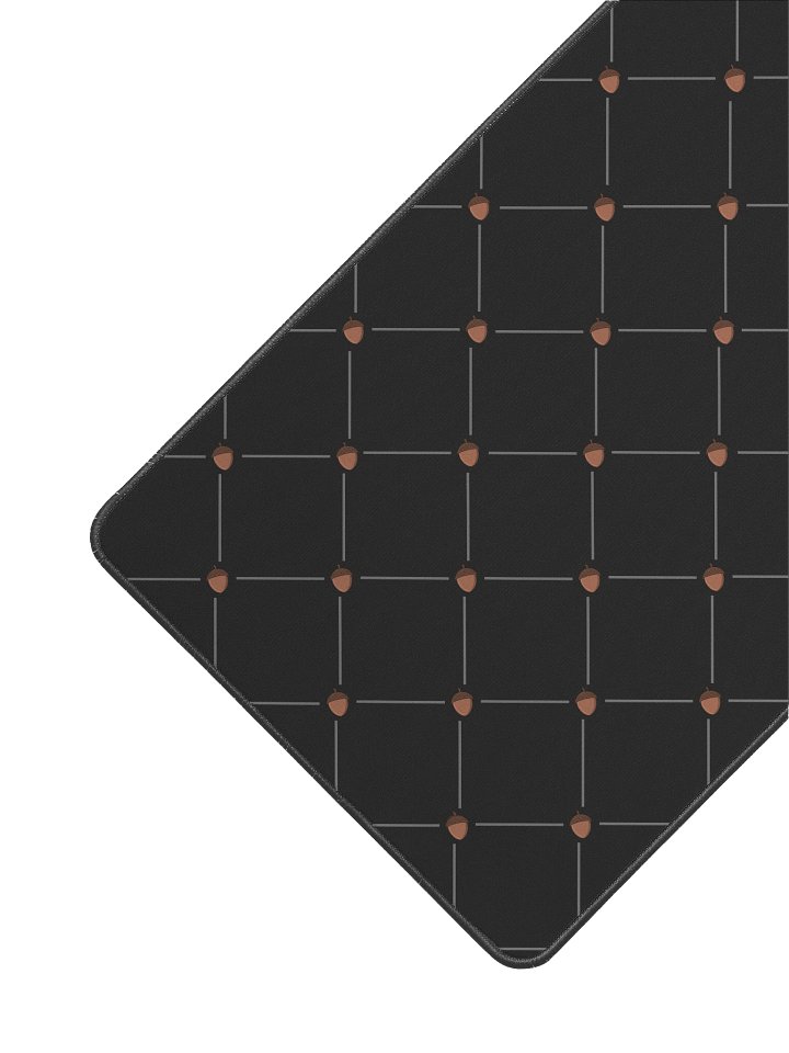 Acorn Lattice Neon Fox Desk Mat — 12×22 product image (2)