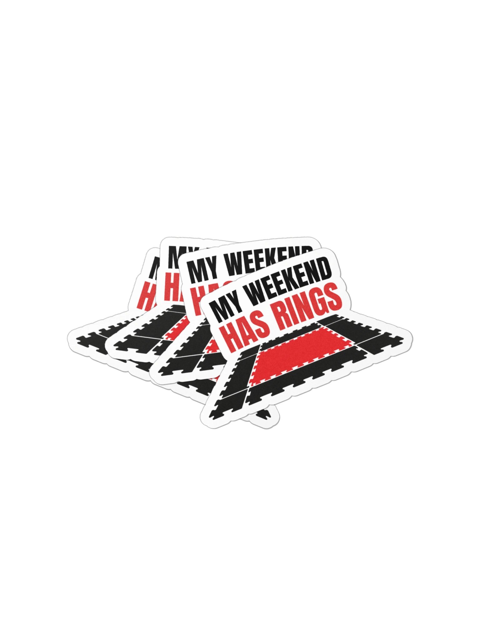 My Weekend Has Rings Die-Cut Sticker product image (3)