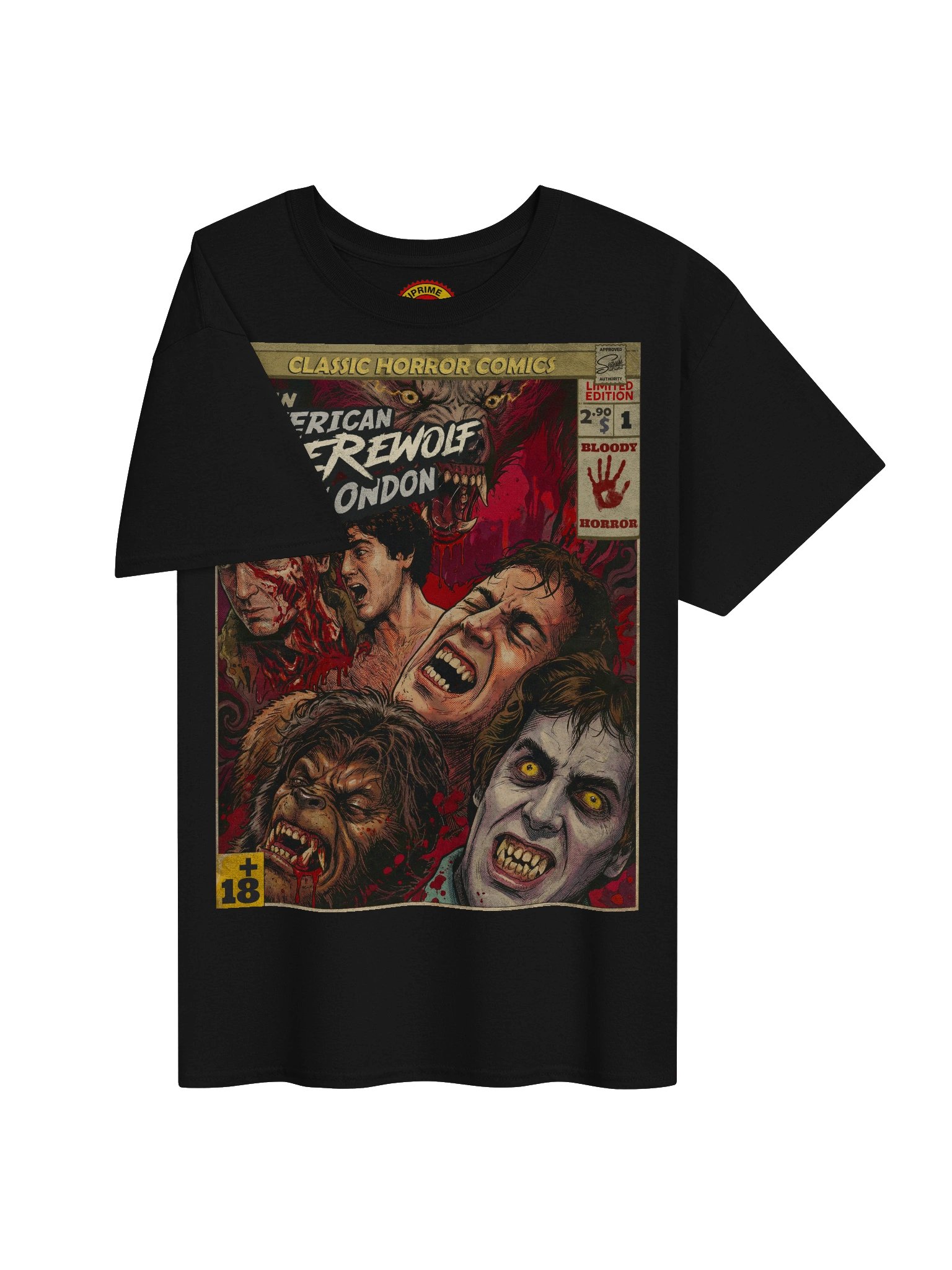 An American Werewolf in London Movie Comic Art T-Shirt product image (3)