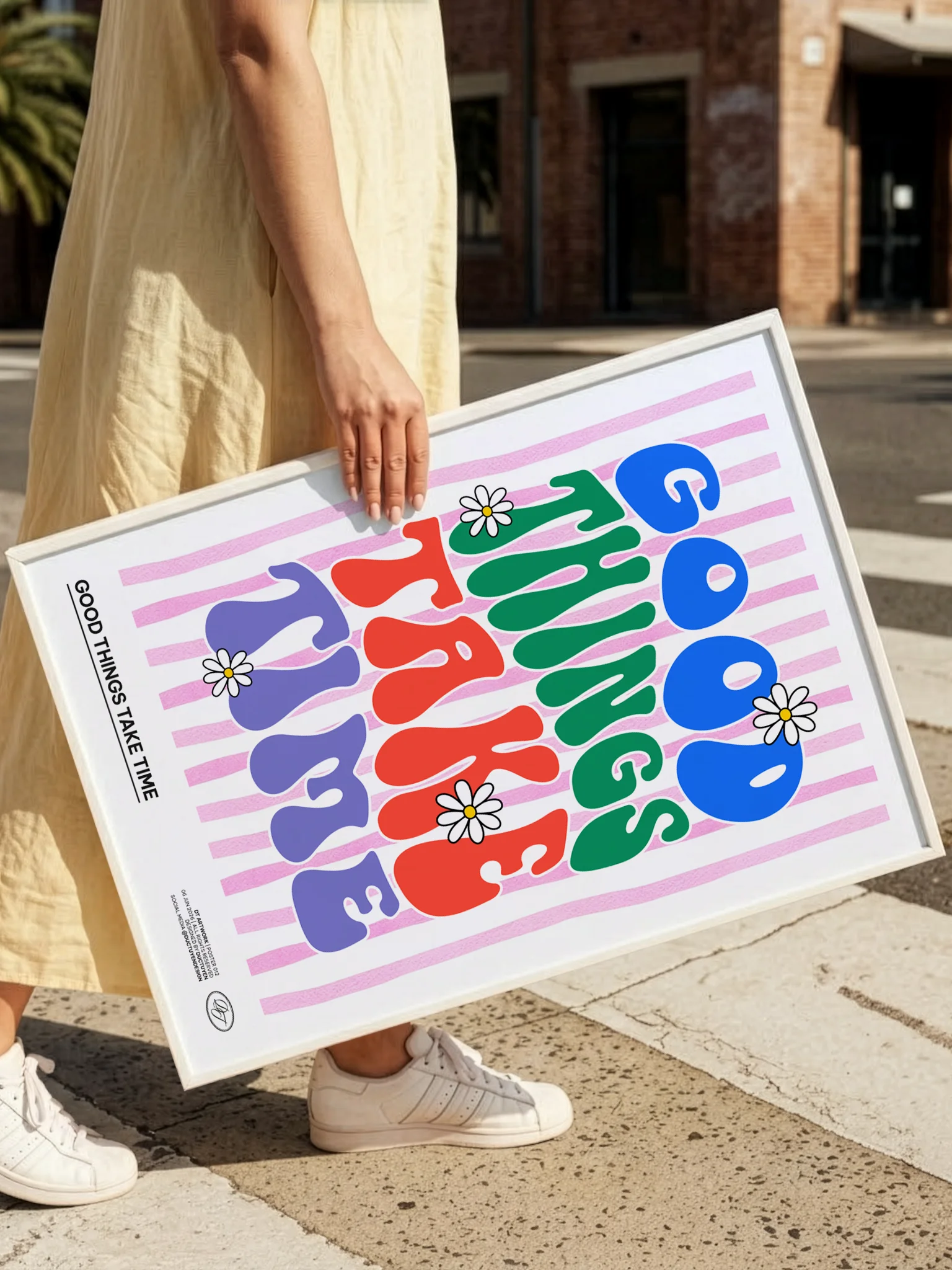 "GOOD THING TAKE TIME" Print Poster (Unframe) product image (10)