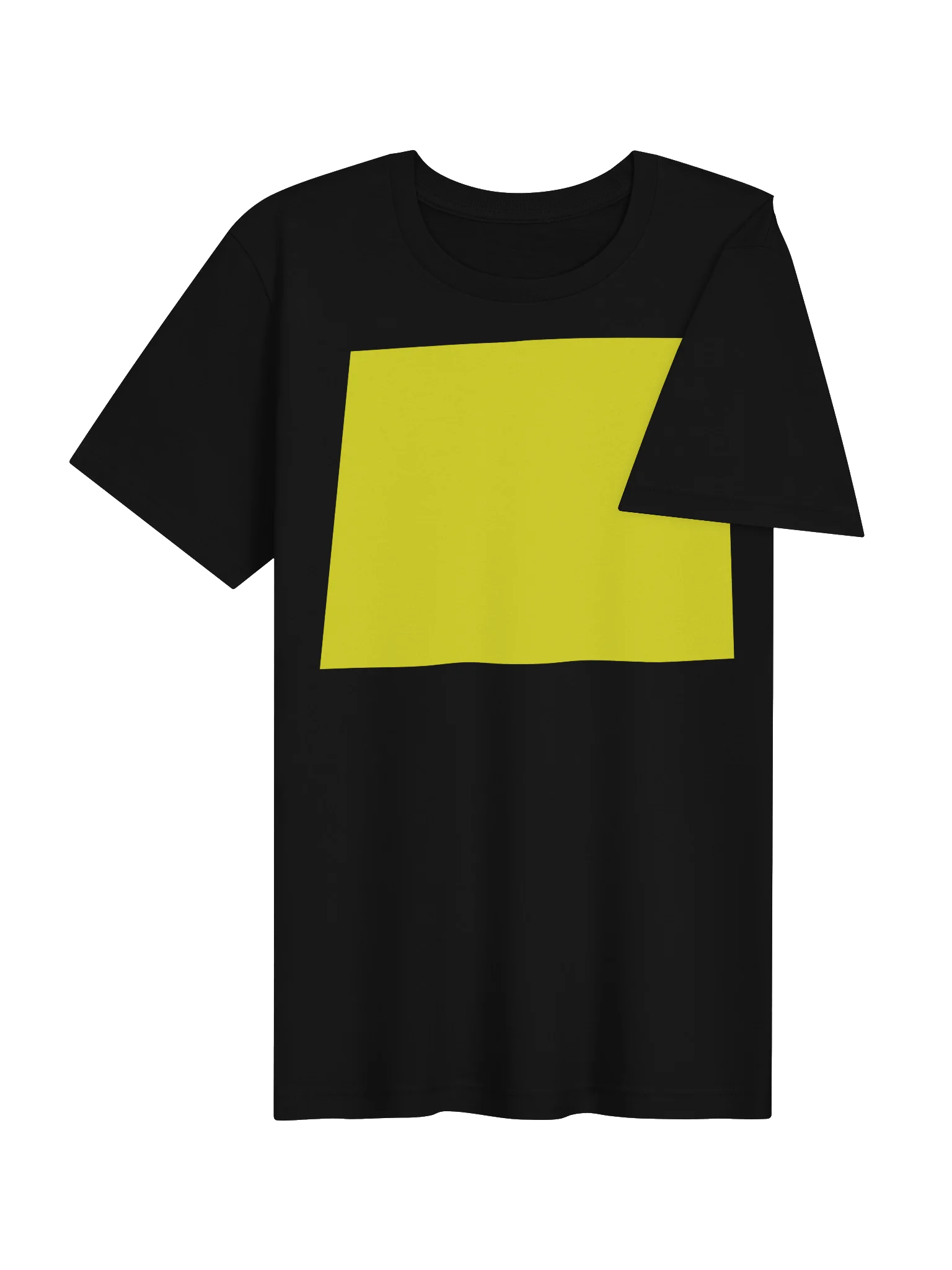 Yellow word t-shirt product image (4)