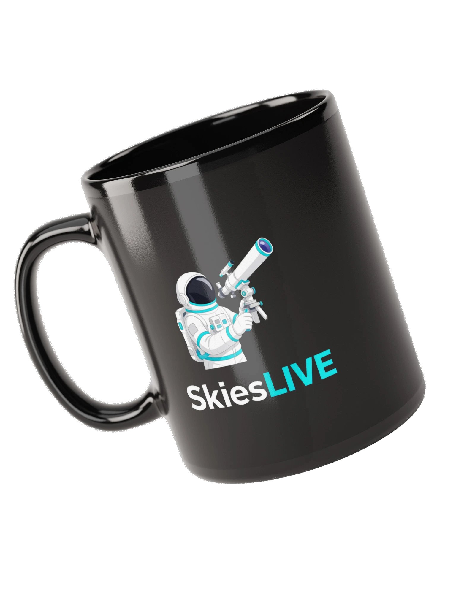 SkiesLIVE Astronaut Mug (Black) product image (11)