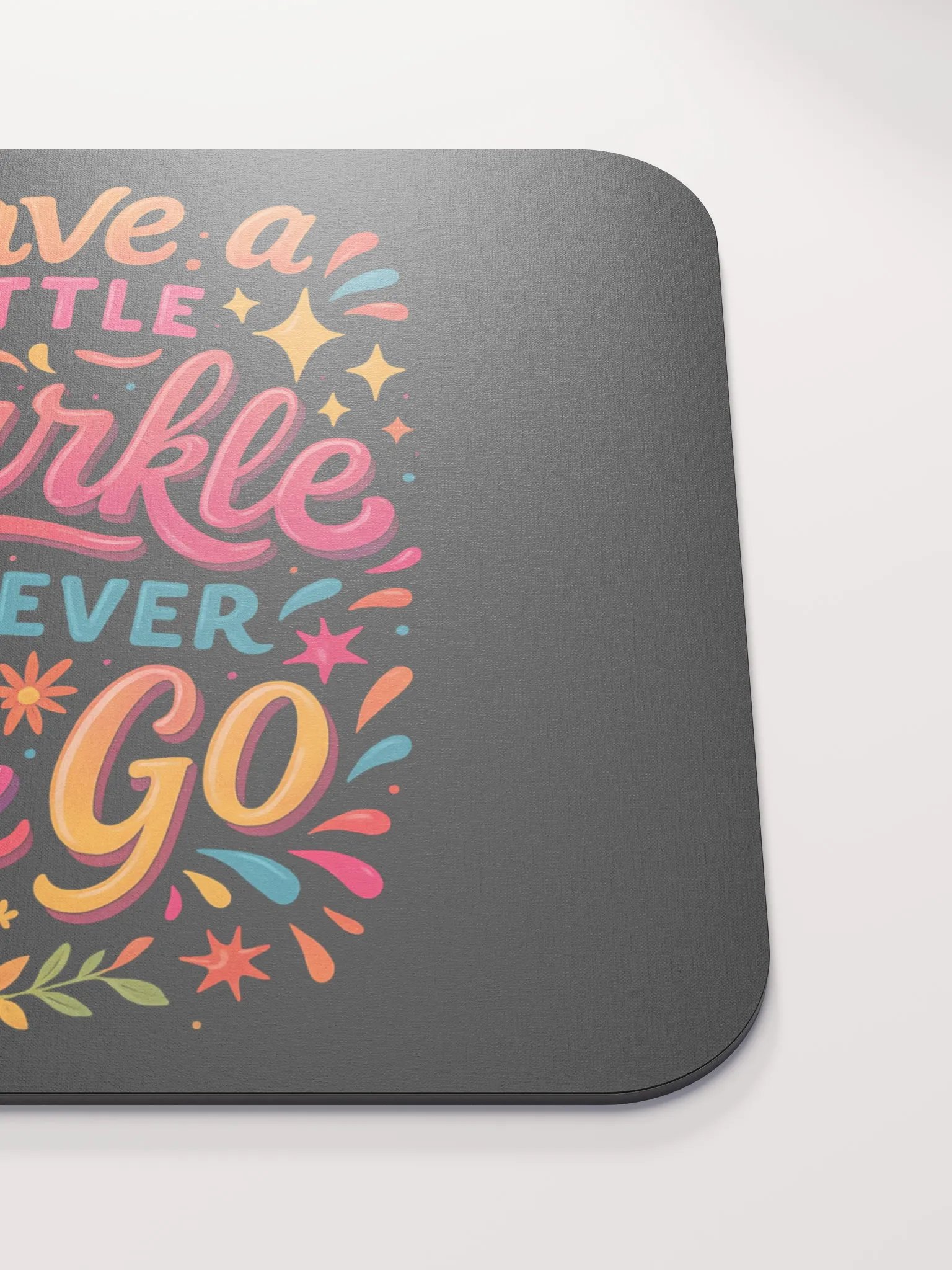Leave a Little Sparkle – Positivity Desk Mouse Pad product image (5)