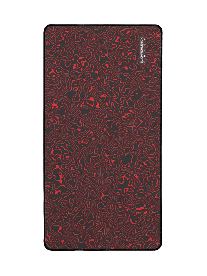 Red Topographic Desk Mat product image (2)