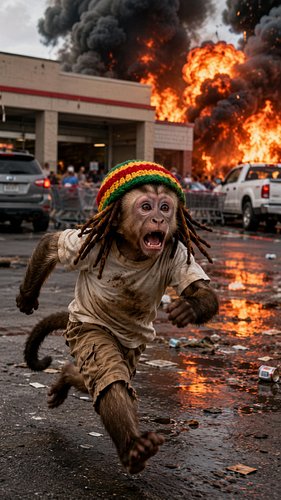 BABY MAMA FIND ME AT COSTCO🛒 #costco #babymama #monkey #ai #jahmunkey