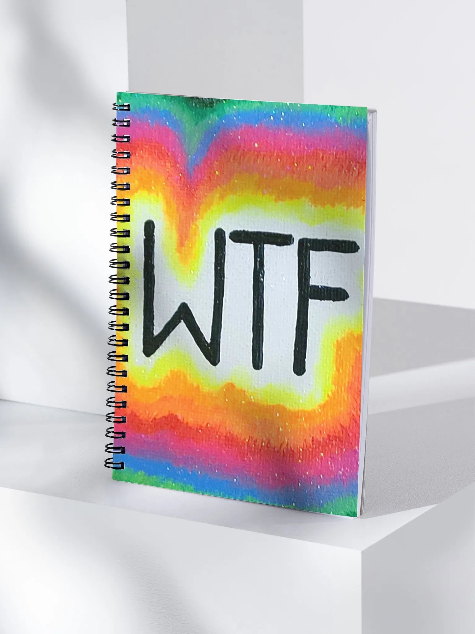 WTF Neon Spiral Notebook Journal product image (4)